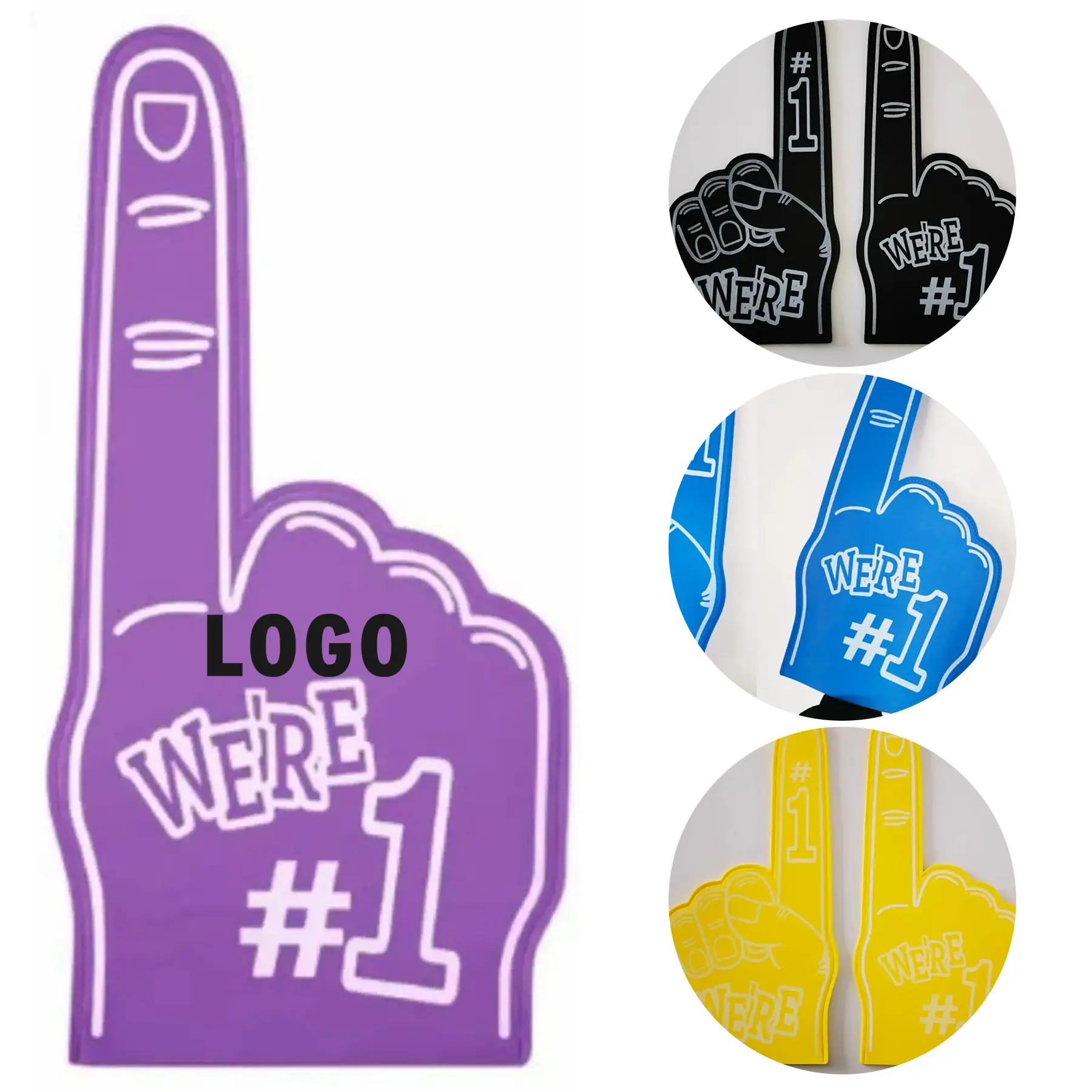 Fan Cheering Foam Finger Hand Sleeves for Game Day 2