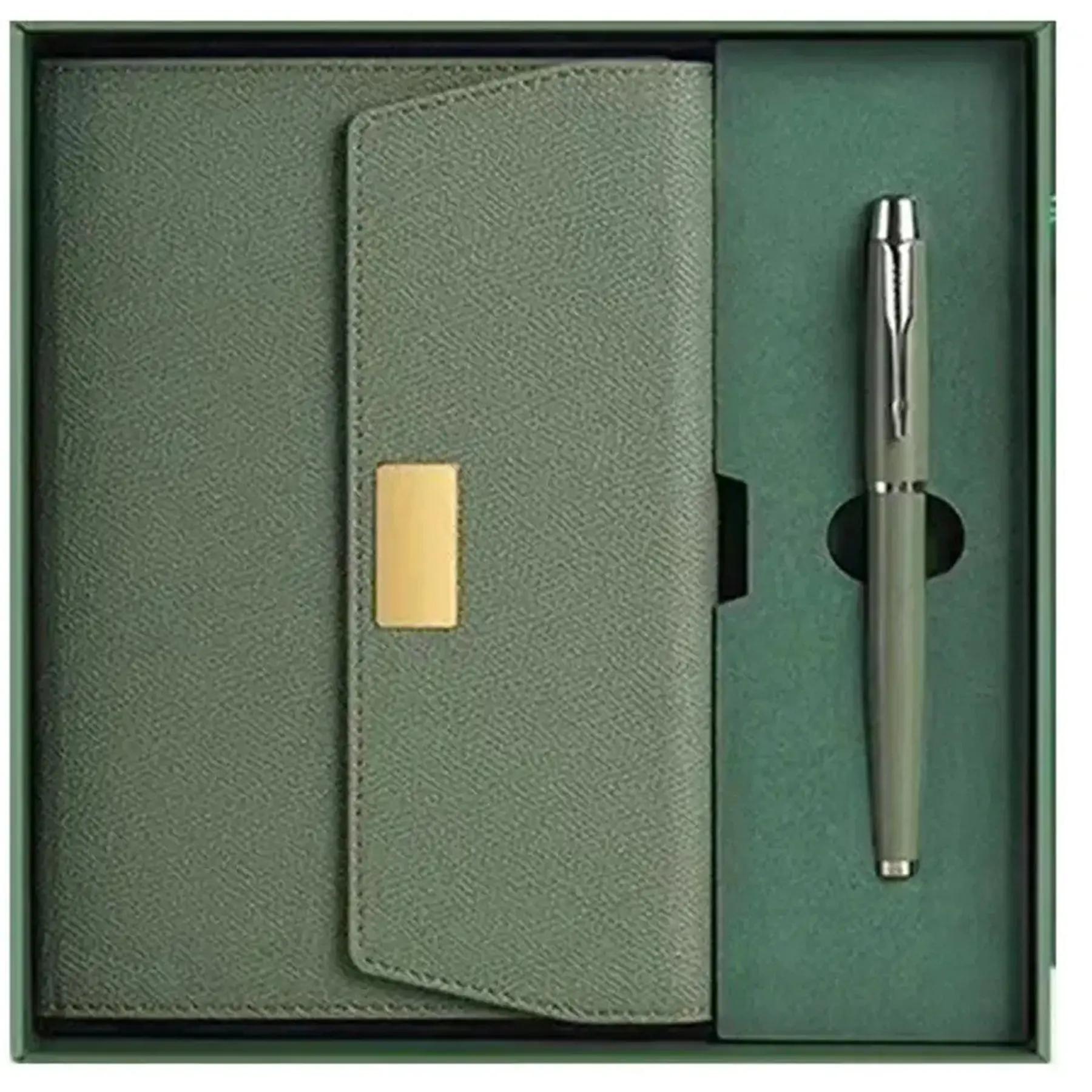 Executive Leather Notebook Pen Set Gift Box