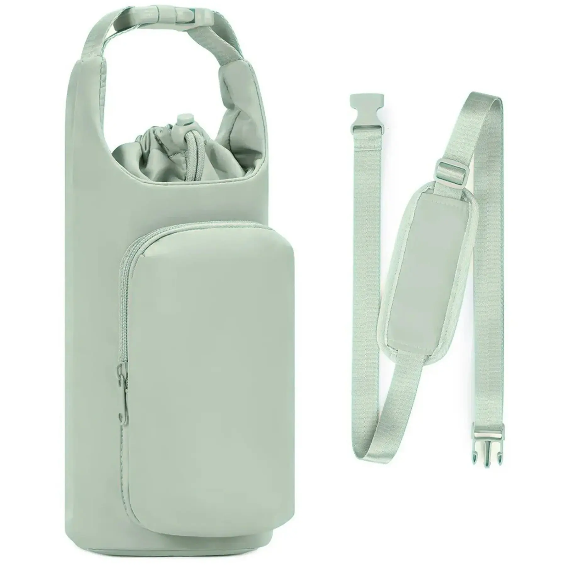 Portable Bottle Carrier Bag Detachable Shoulder Strap Outdoor