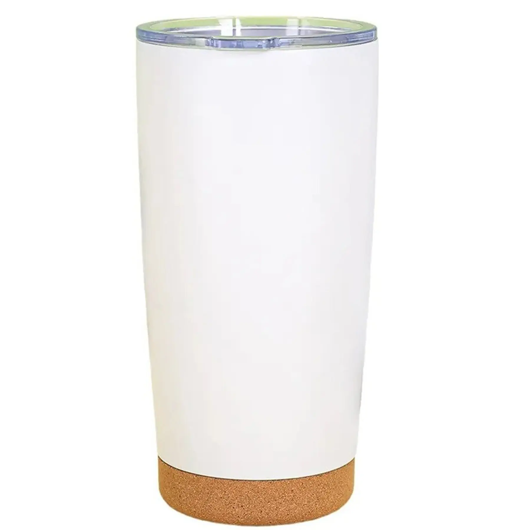 20 oz Stainless Steel Tumbler Double Wall Insulated Cork Base Sliding Lid
