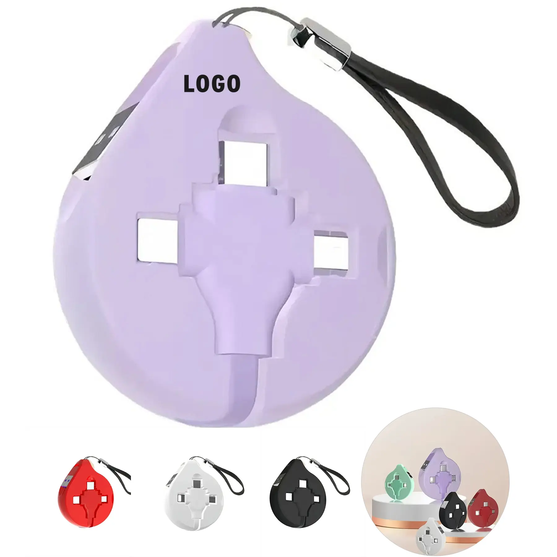 Retractable Three Connector USB Charging Cable Universal Multi Gadget 2
