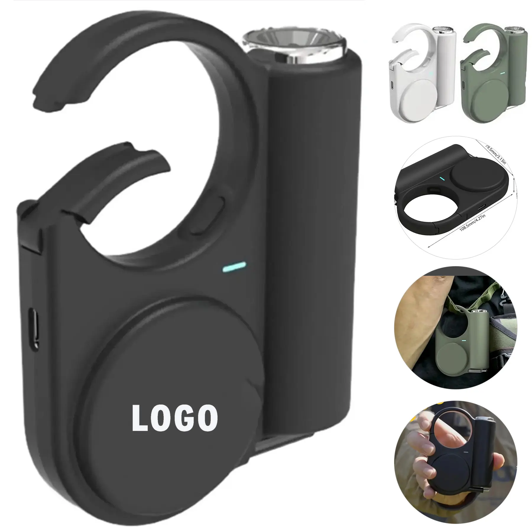 Compact Portable Power Bank Built in Cable Travel Outdoor Fast Charging 2