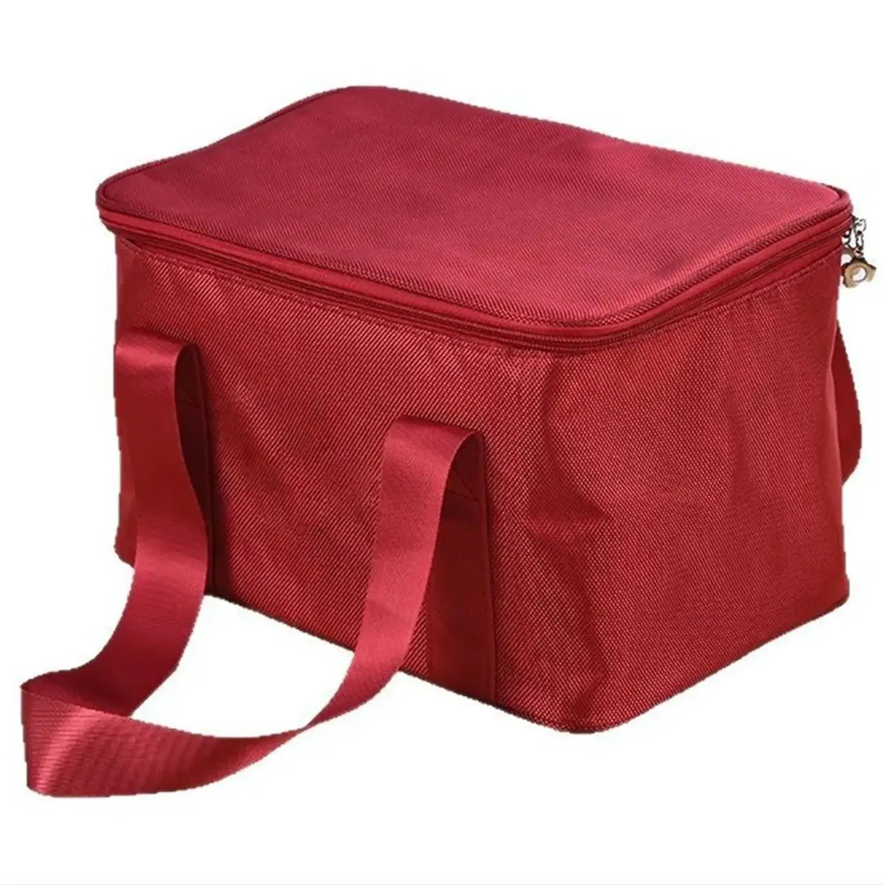 Oxford Cloth Insulated Cooler Bag Handle Food Beverage Carrier