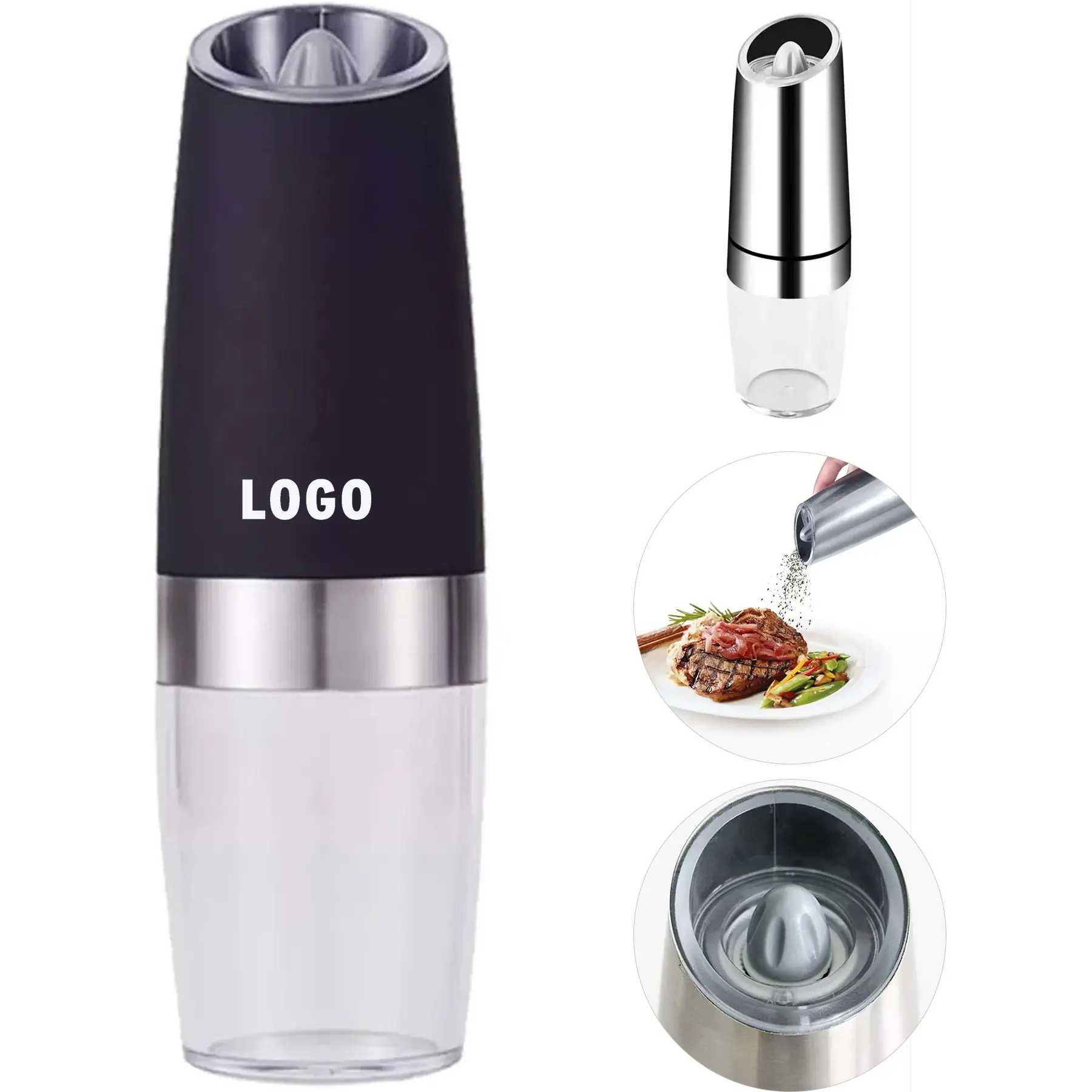 Modern Stainless Steel Electric Salt Pepper Grinder 2