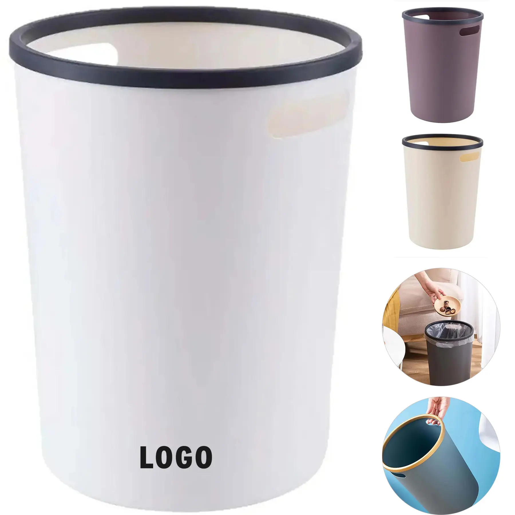 Modern Waste Bin Featuring Concealed Bag Holder Hospitality Commercial Use 2