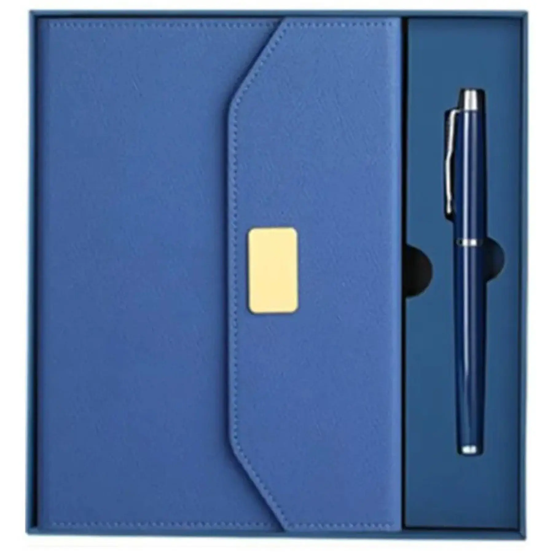 Luxury Executive Leather Notebook Journal Gift Bundle Pen Magnetic Closure