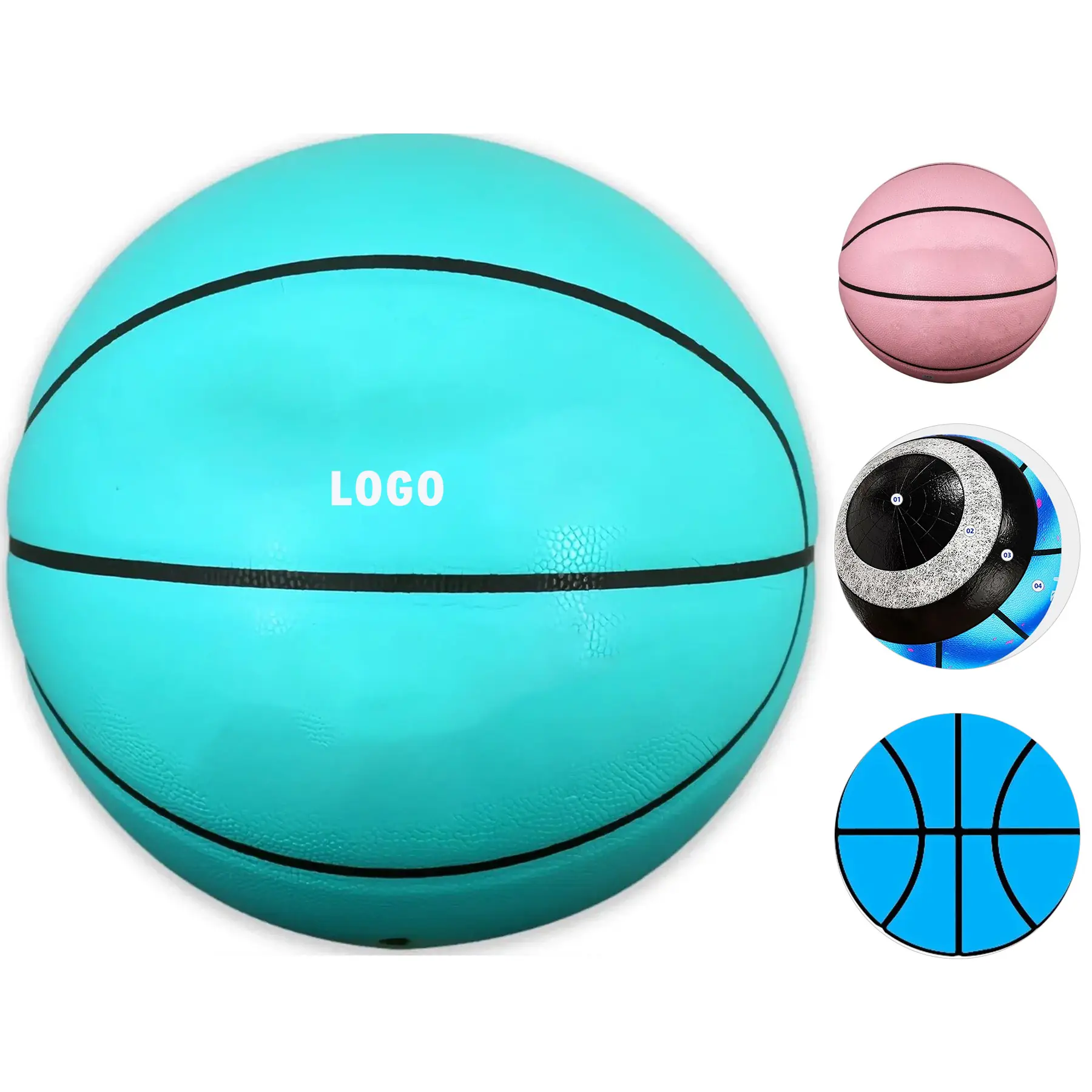 Premium Soft Leather Basketball for All Surfaces, Official Game Ball 2