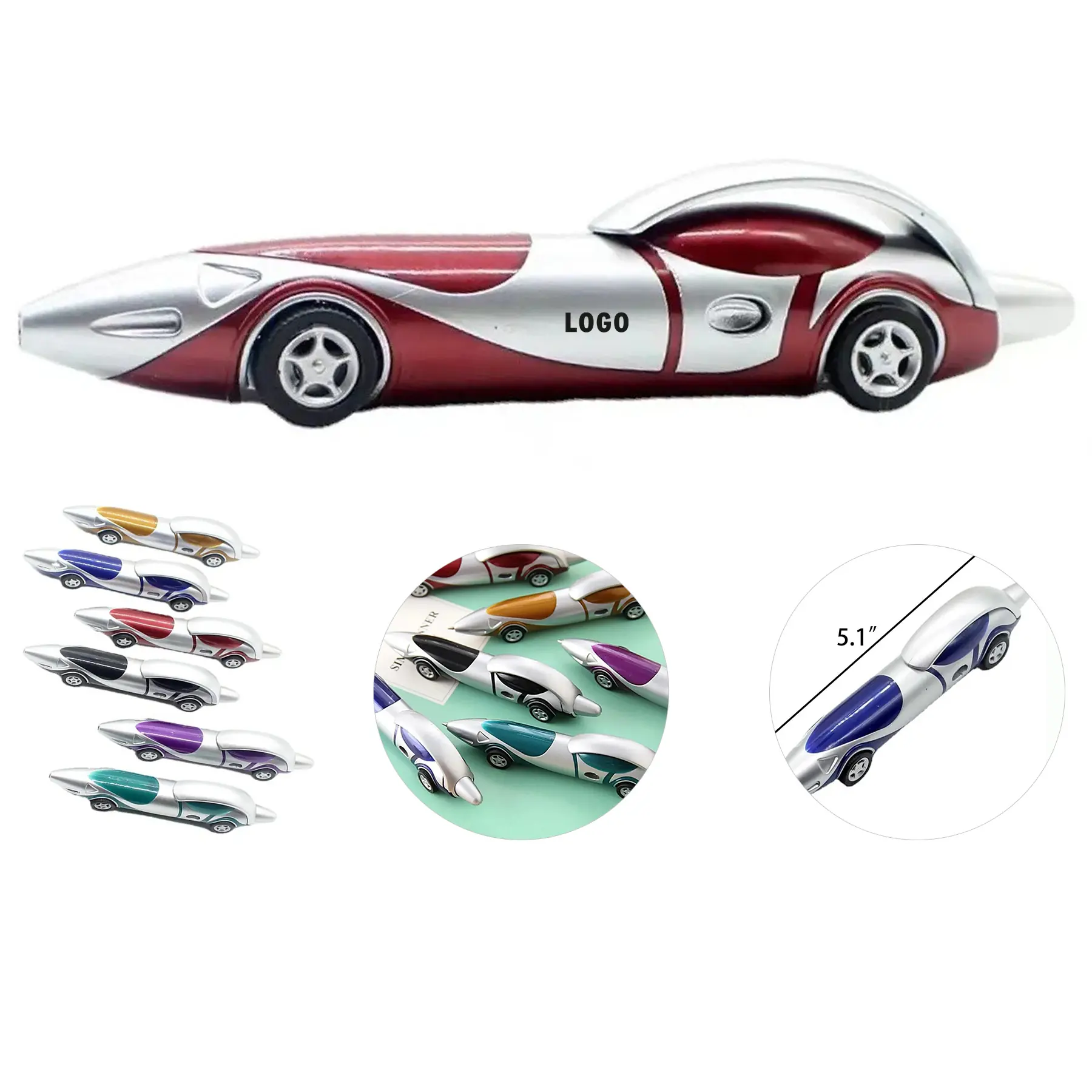 Custom Race Car Shaped Promotional Pens Bulk 2