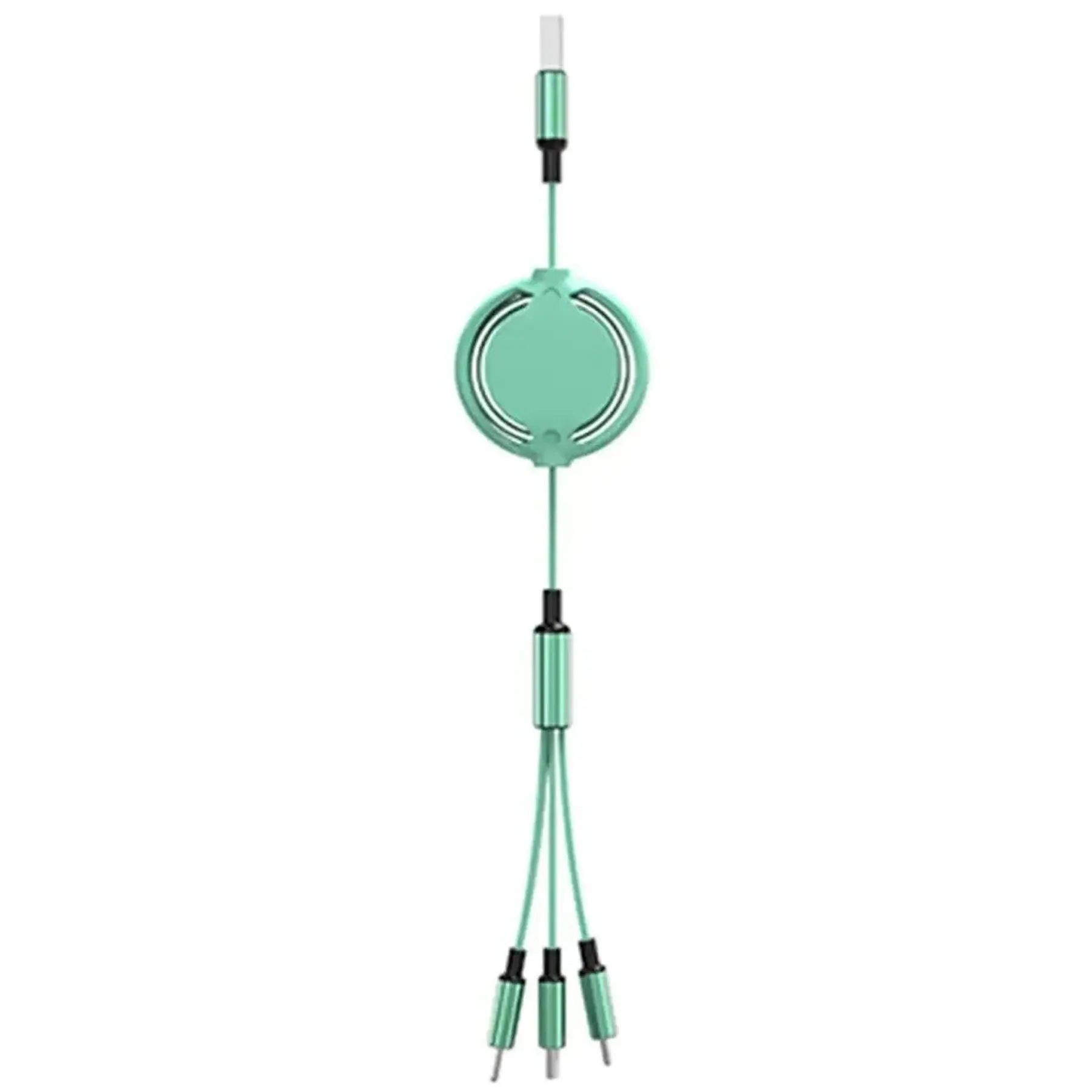 Triple Connector Retractable Charging Cable Universal Smartphones Tablets