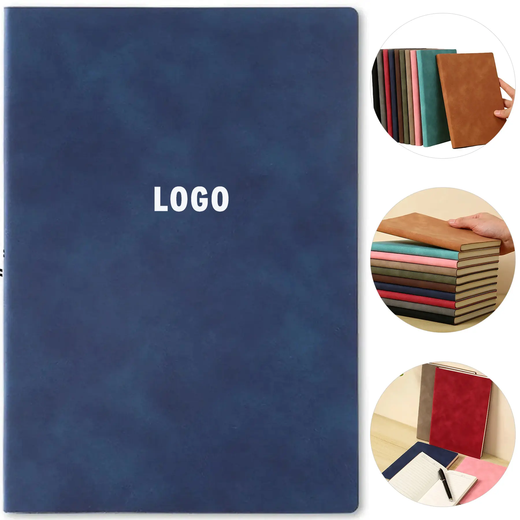 Colorful Soft Leather Notebook Thick Paper Ribbon 2