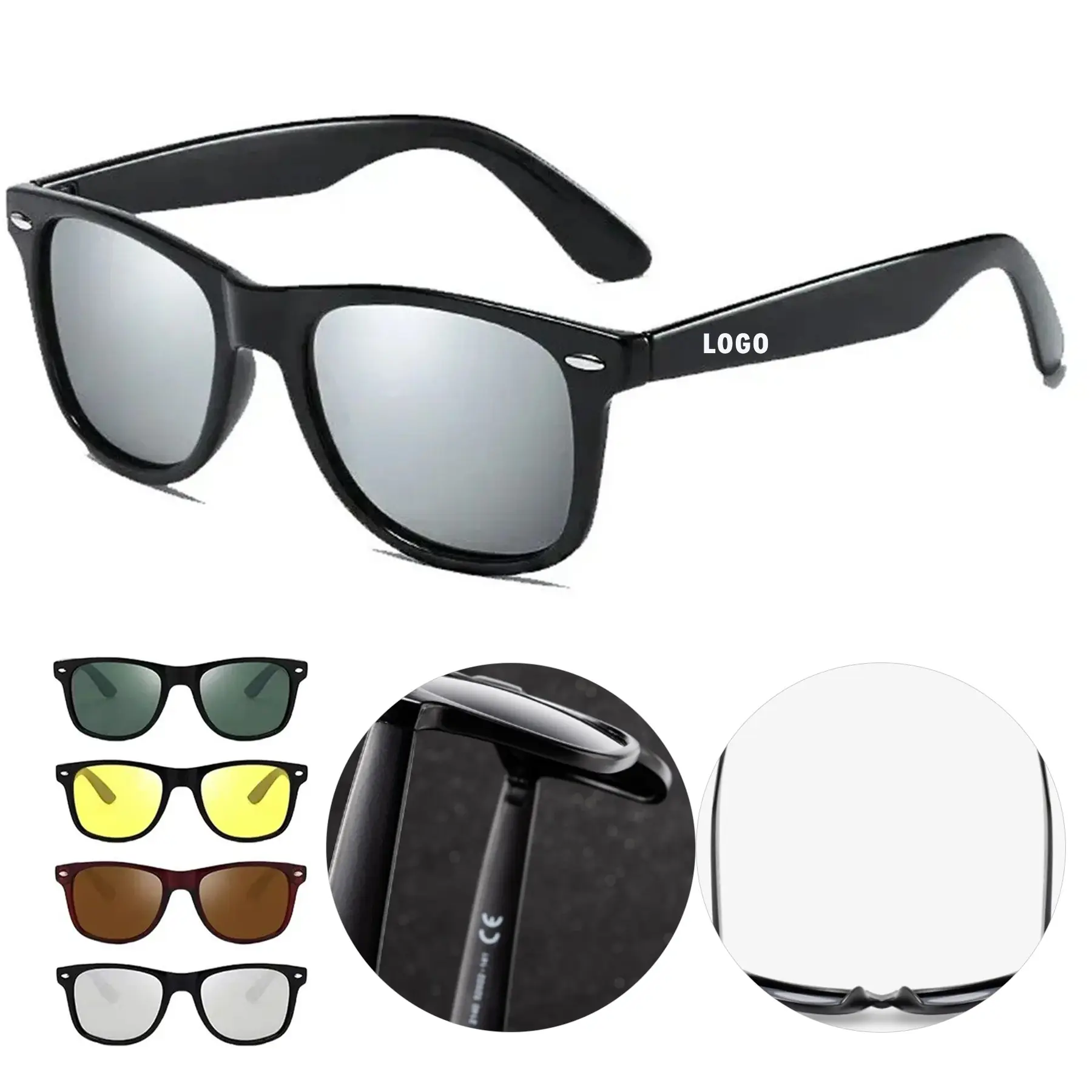 Retro Unisex Polarized Sunglasses for Outdoor Activities 2
