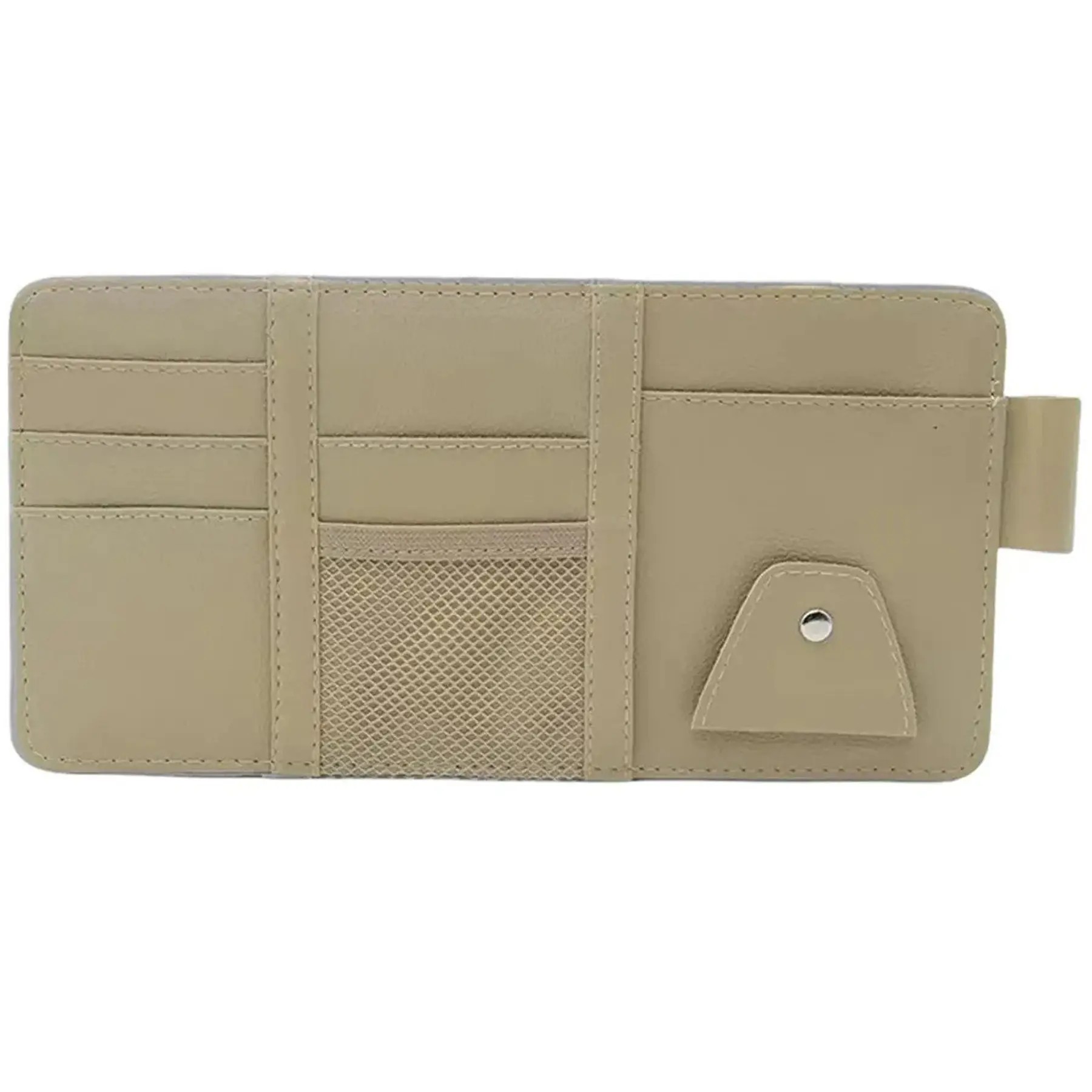 Custom Auto Sun Visor Organizer with Card Holders & Eyewear Clip