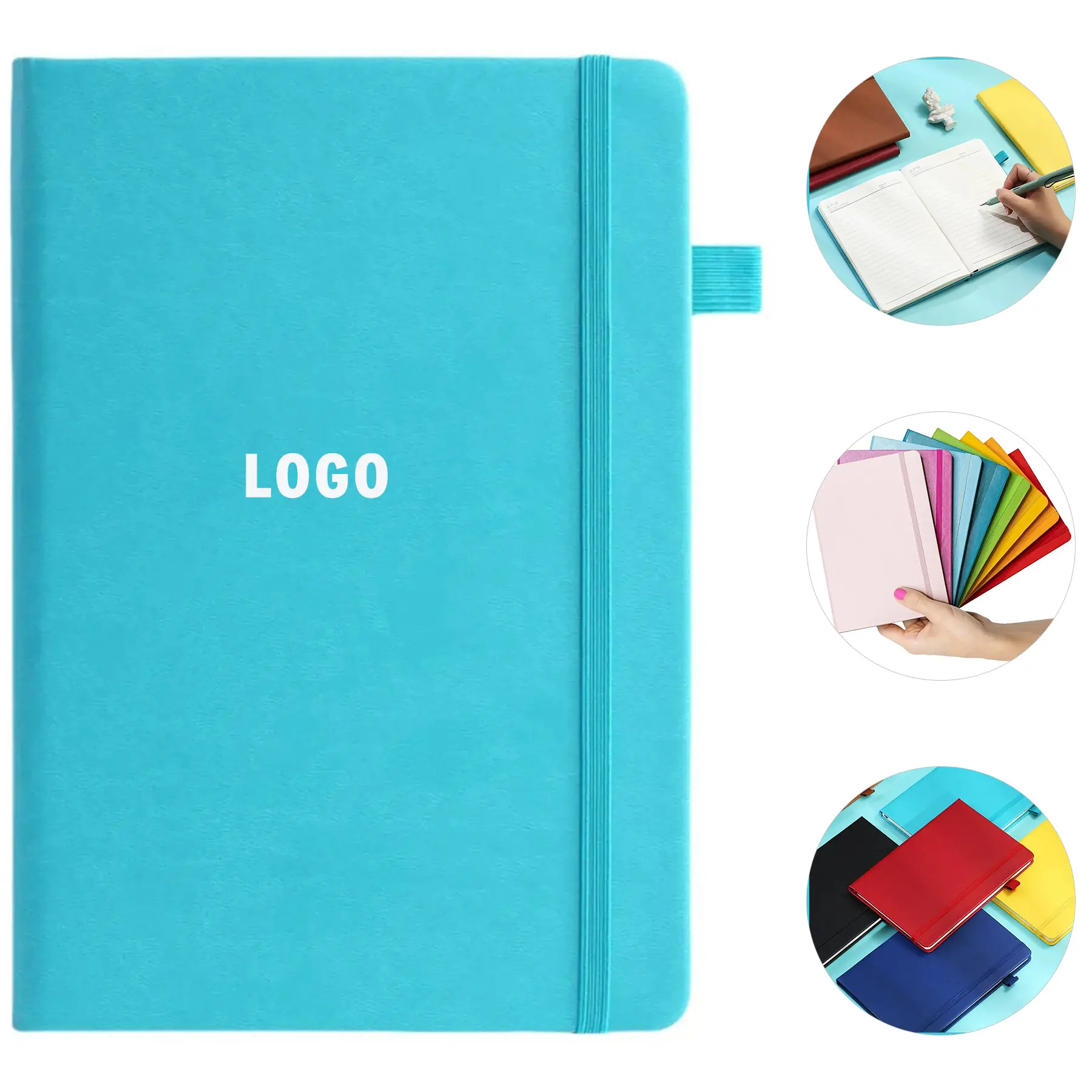 Customizable Lined Hardcover Notebook, Classic Business Diary for Daily Writing 2