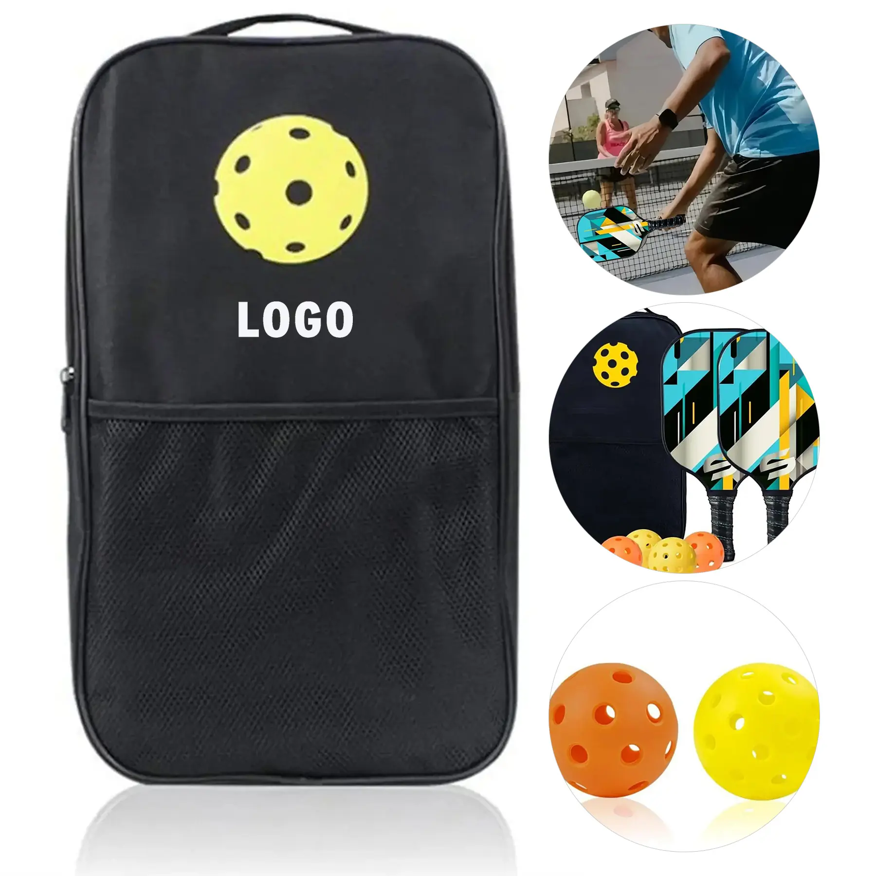 Pickleball Paddle Set 4 Balls 1 Travel Bag 2