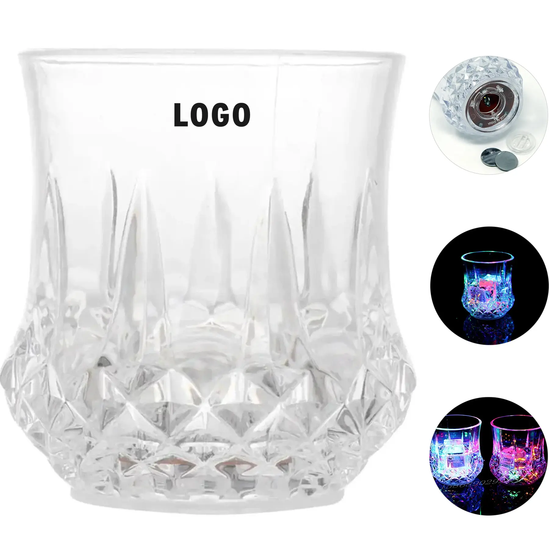 Color Changing Party Glasses with Drink Activated LED Lights 2