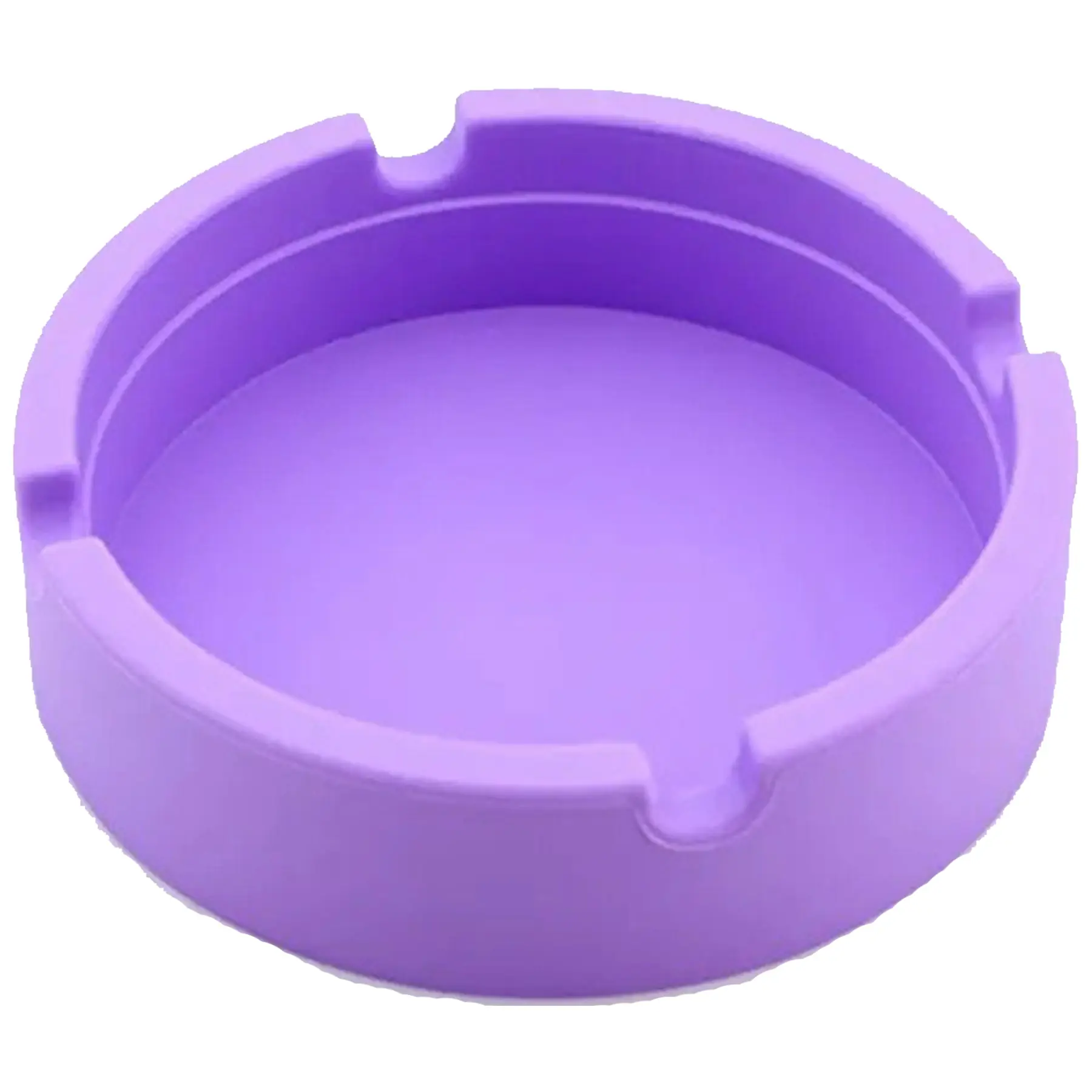 Flexible Silicone Ashtray Round Non Slip Easy Clean