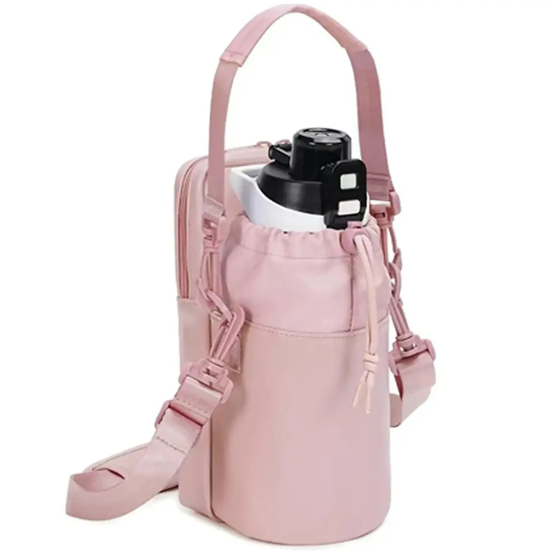 Bottle Holder Sling Bag with Extra Pocket for Essentials