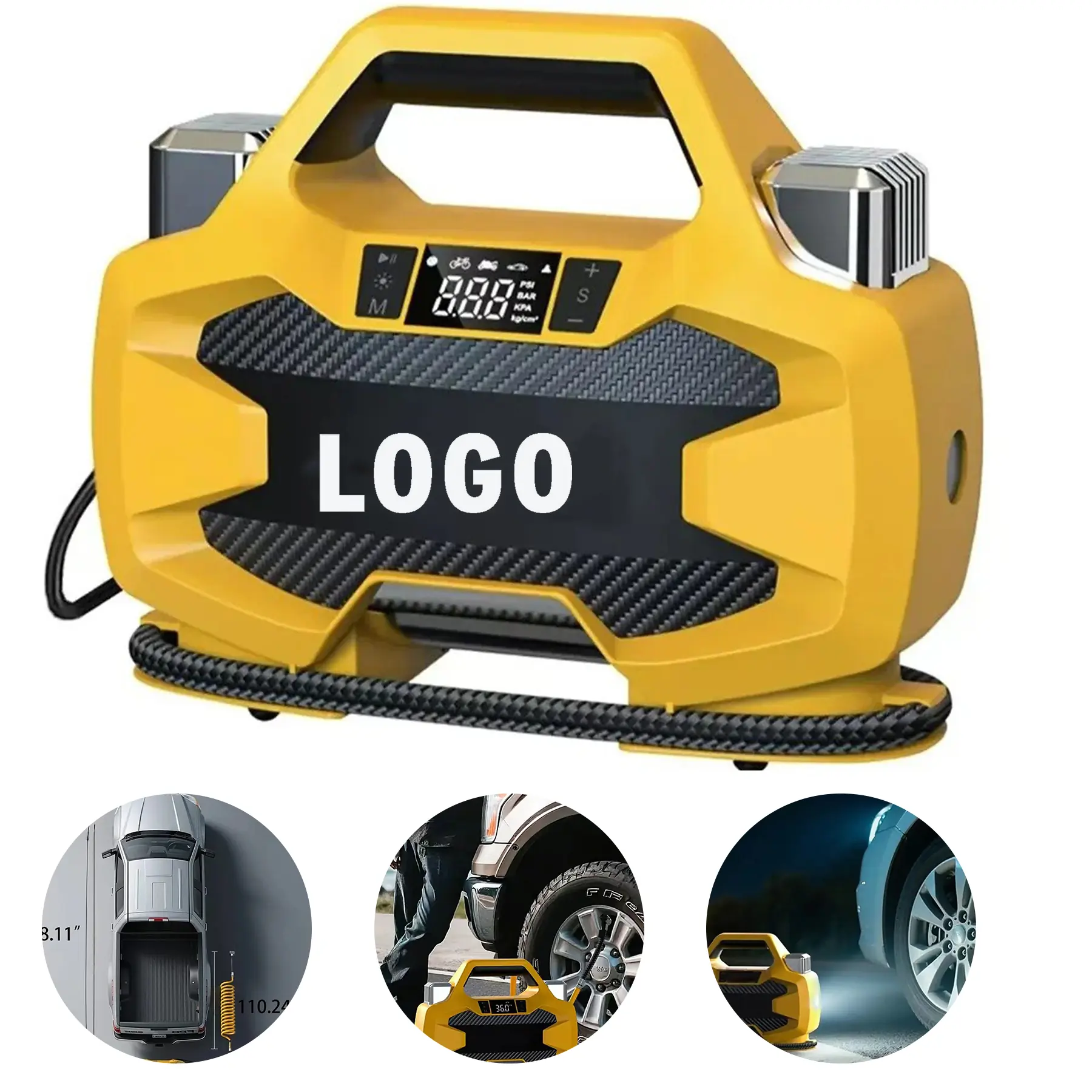 High Power Electric Tire Inflator Pump Car SUV Bicycle Off Road Vehicles 2