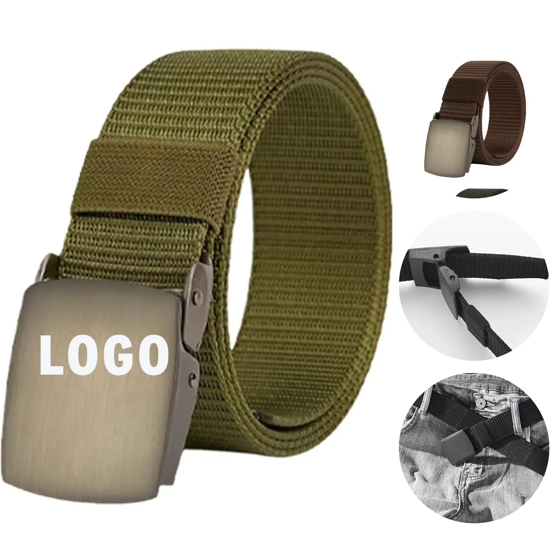 Custom Embroidered Durable Nylon Tactical Belt for Outdoor Work and EDC 2