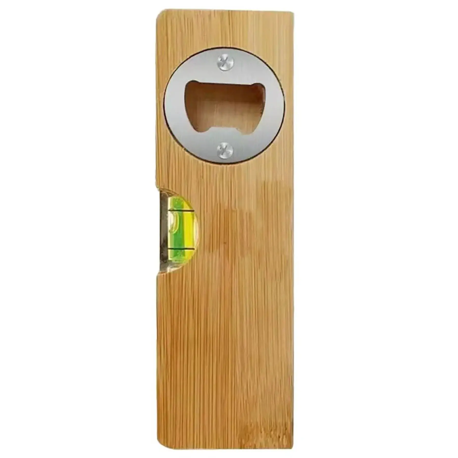 Bamboo Spirit Level Bottle Opener Multi Tool