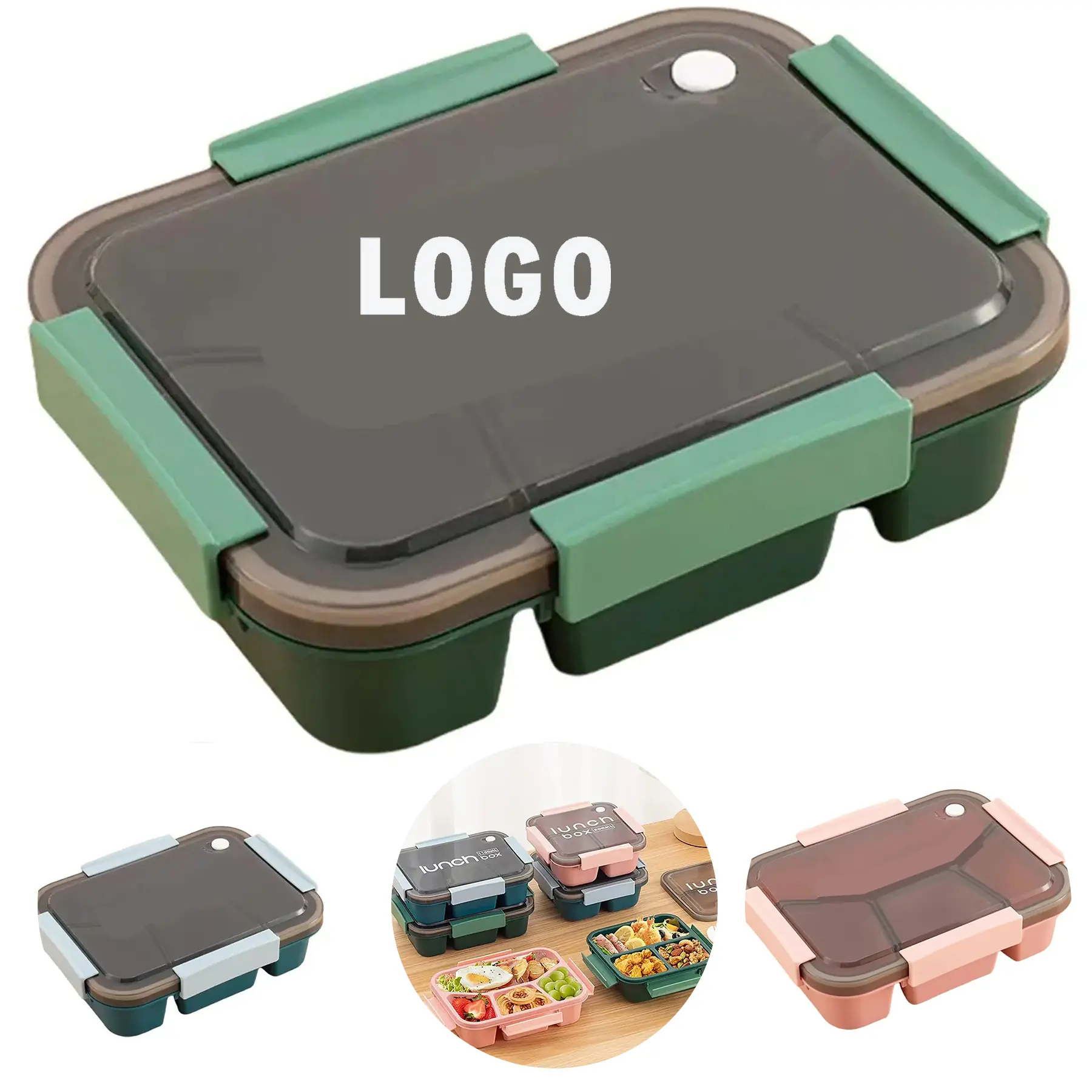 Personalized Divided Meal Prep Container with Leak-Proof Lid 2