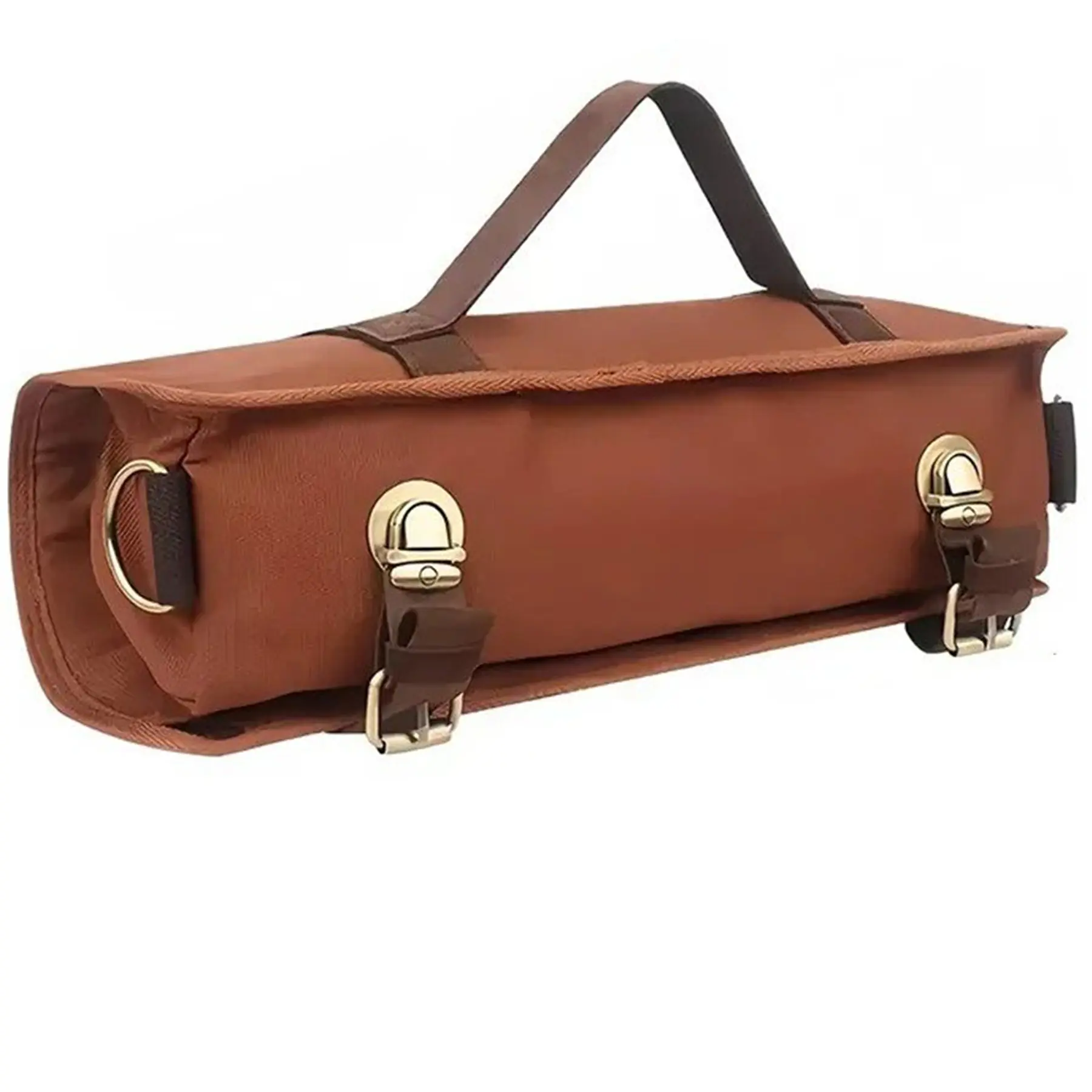 Professional Cocktail Shaker Set Leather Roll Bag