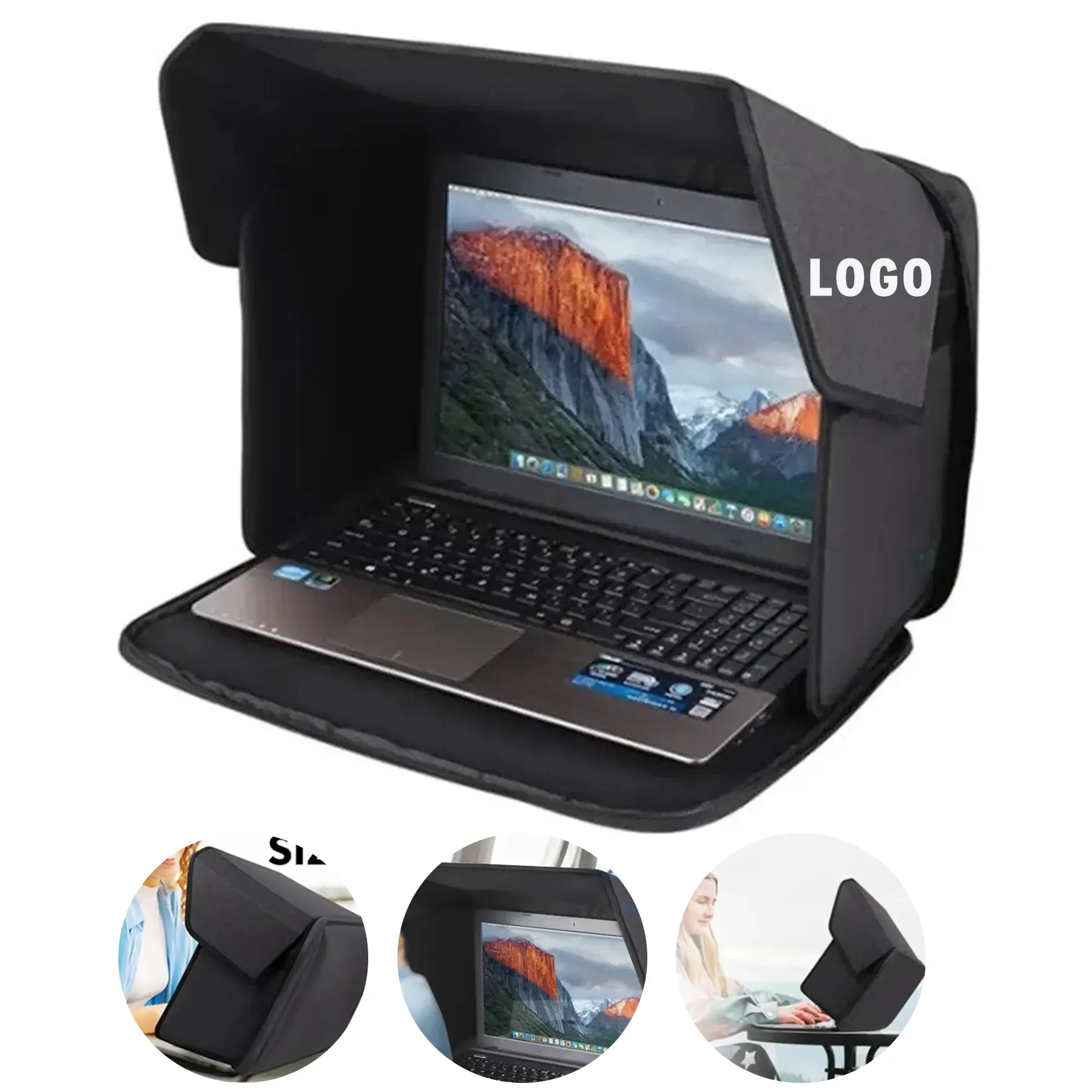 Portable Laptop Privacy Sun Shade Foldable Cover 2