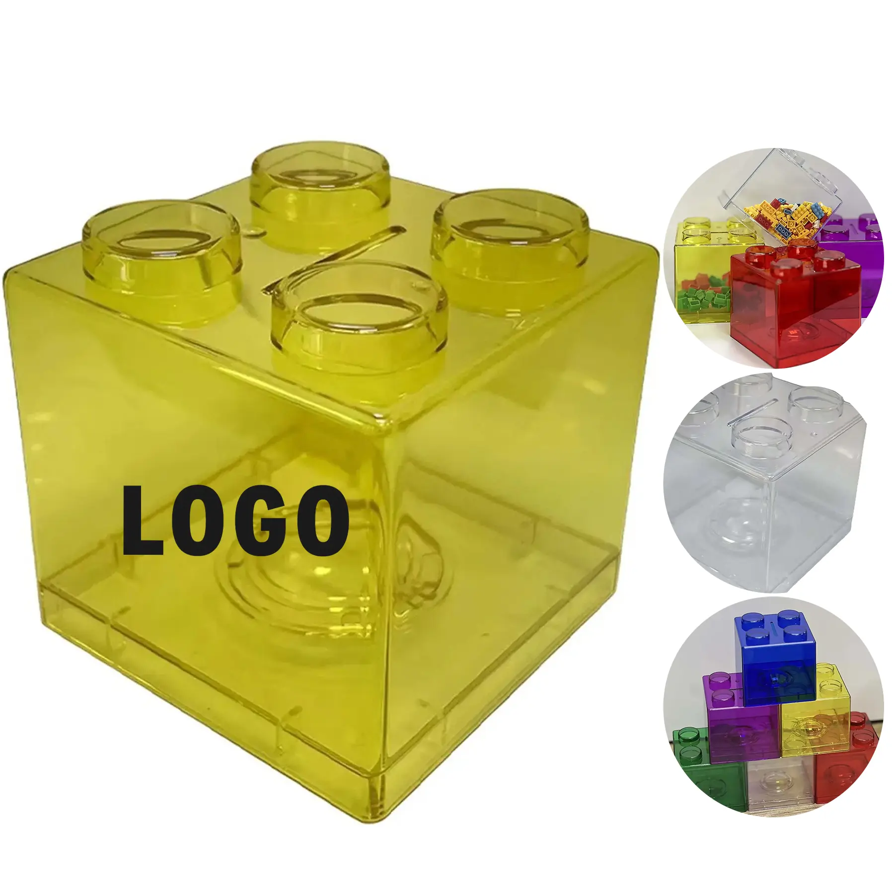 Personalized Building Block Piggy Bank Savings Fun 2