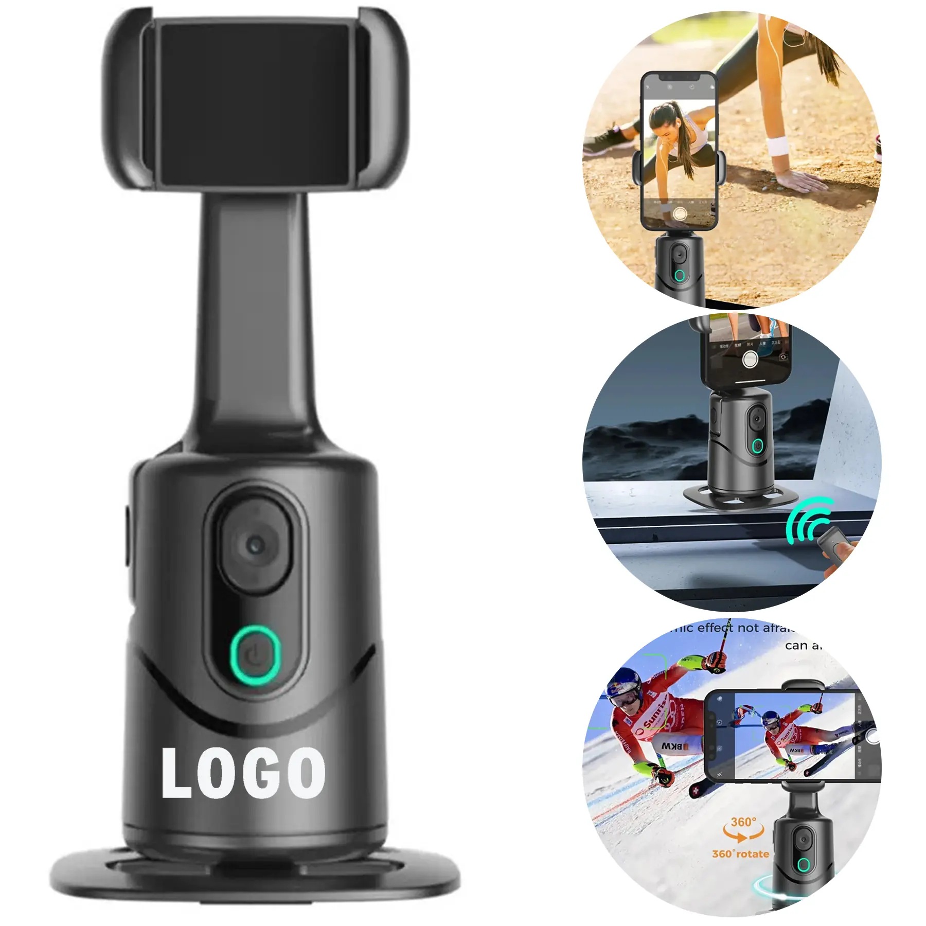 AI Smartphone Gimbal 360 Auto Face Tracking Stabilizer 2