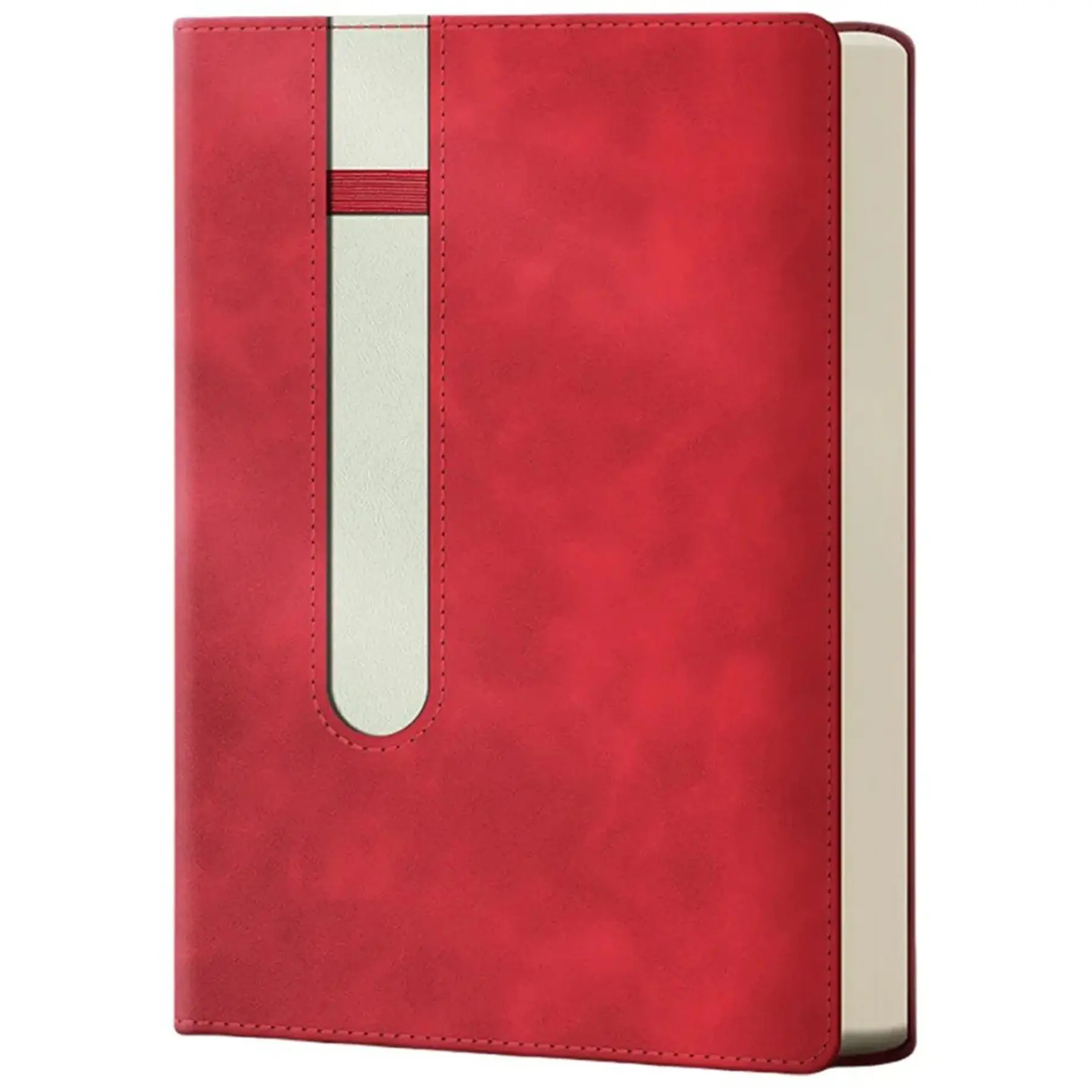 Custom PU Leather Notebook Builtin Pen Holder Office Promotional Gift