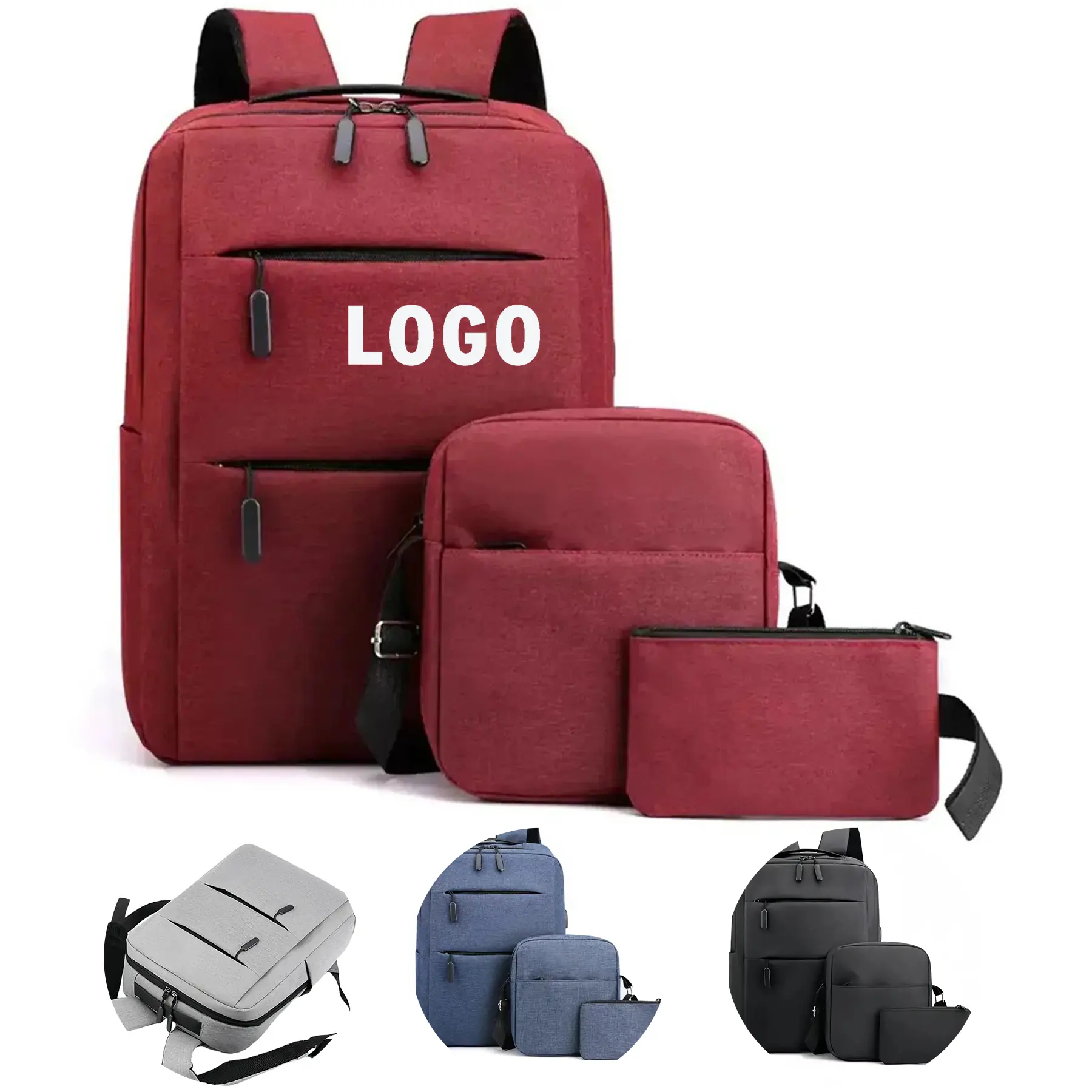 USB Charging Backpack Trio Business School 2