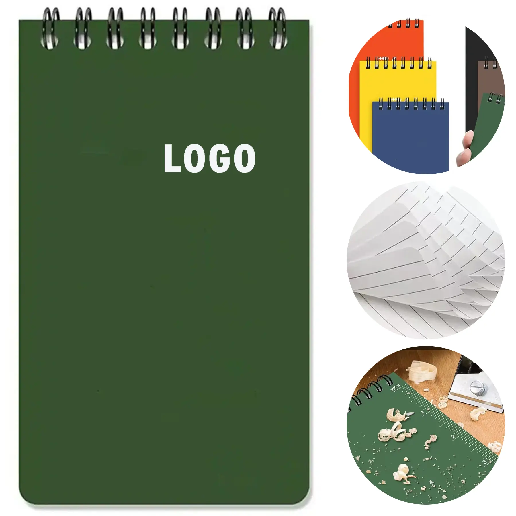 Custom Logo All Weather Spiral Notepad Pocket Companion 2