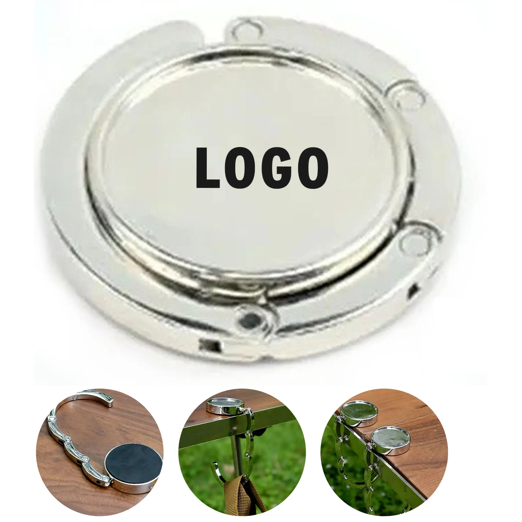 Portable Desk Hook Hanging Bags Backpacks Office Camping 2