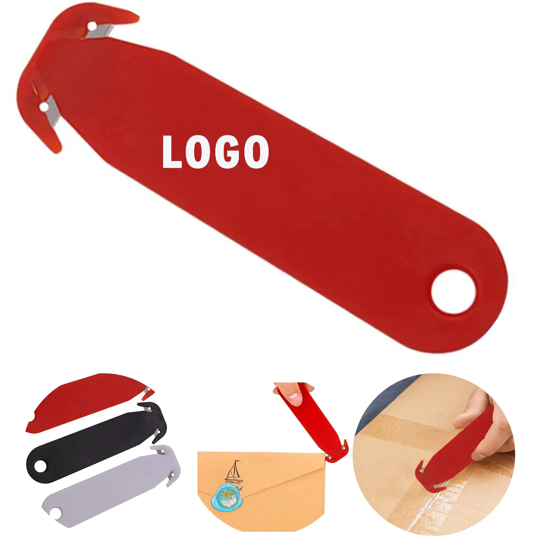 Concealed Blade Safety Cutter Box Film Rope Tape Slitter 2