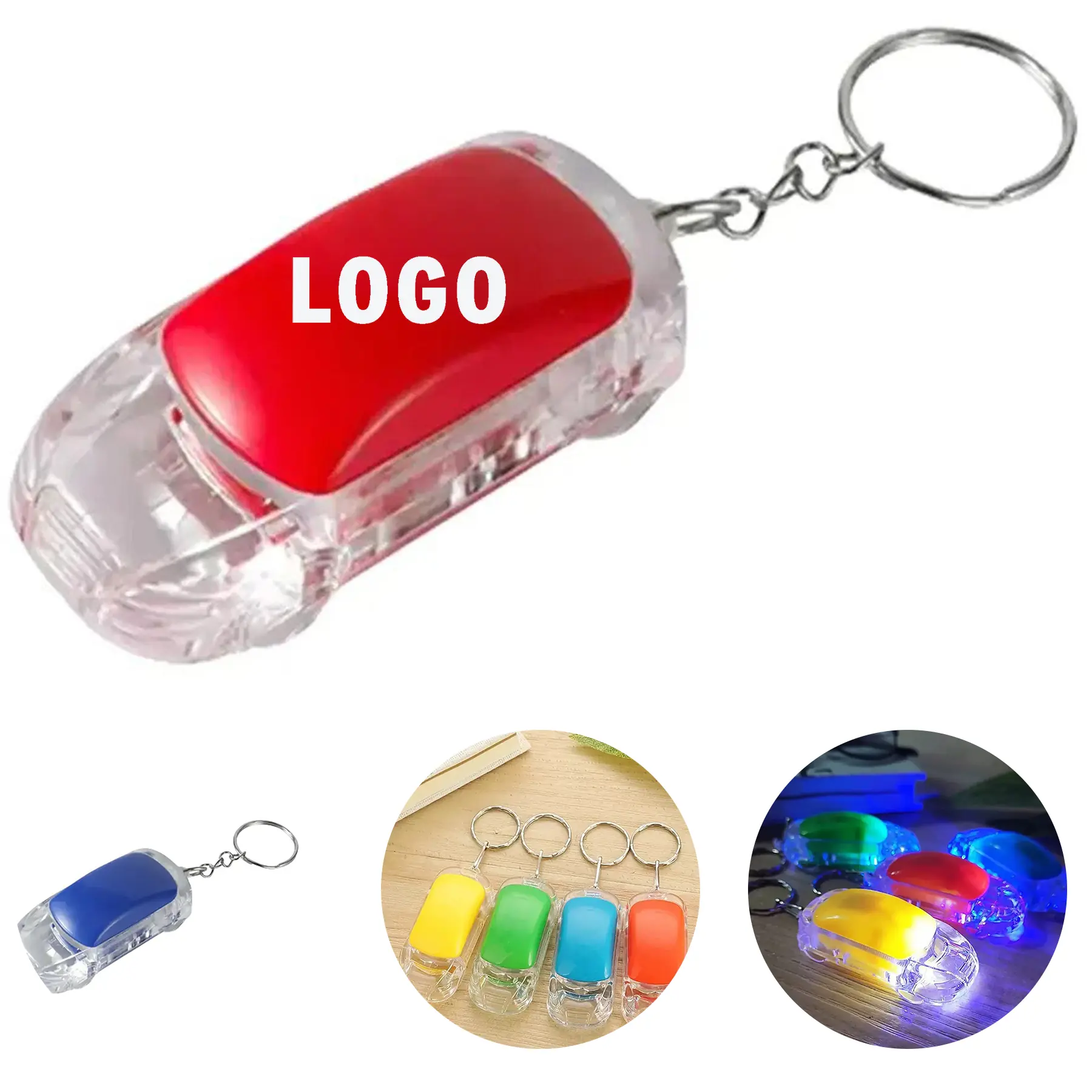 LED Illuminated Car Key Fob Custom Logo 2