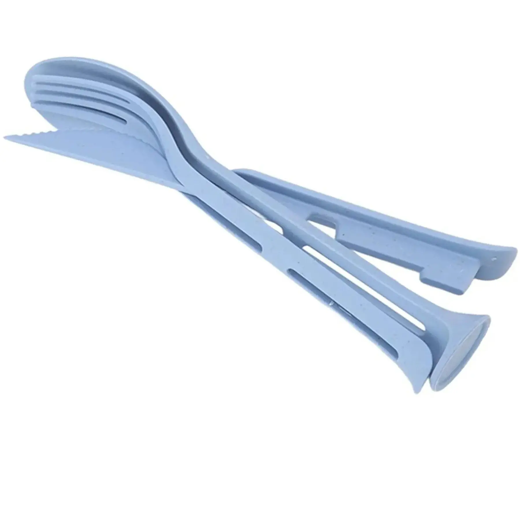 Biodegradable Wheat Straw Child Utensil Set Portable Cutlery