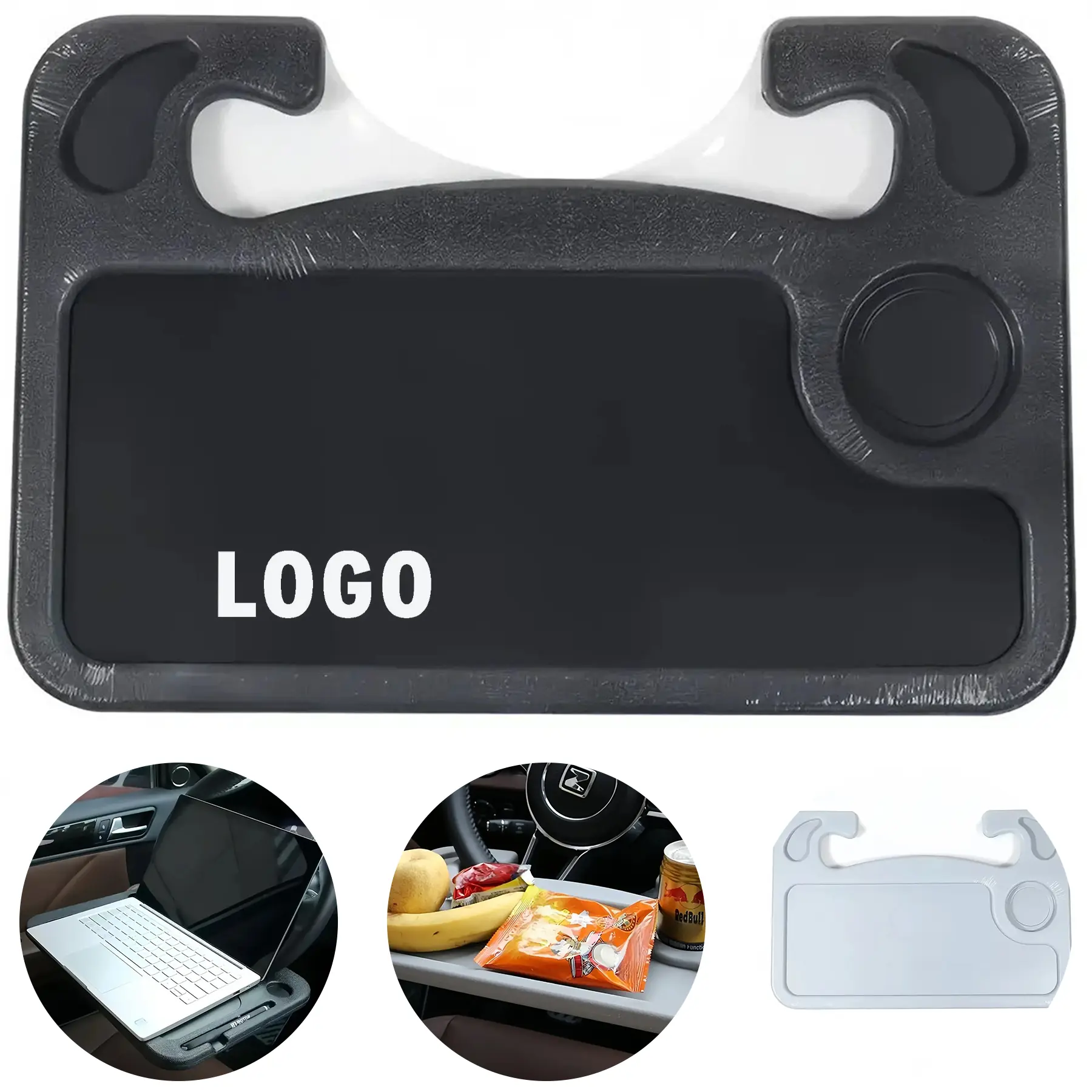 Multifunctional Car Steering Wheel Laptop Desk Tray Mobile Workstation 2