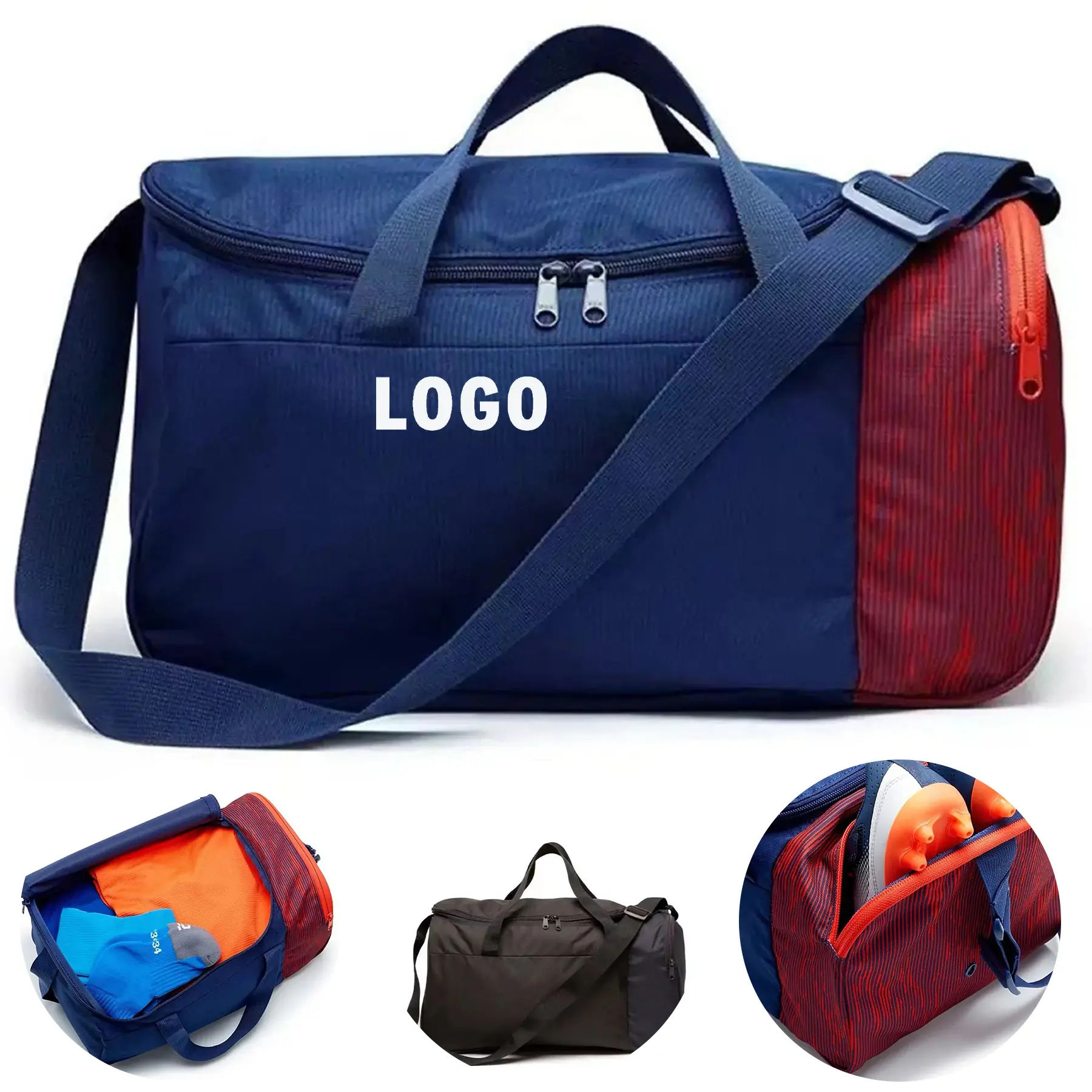 Extra Pockets Duffel Tote Bag Sports Gym Travel 2