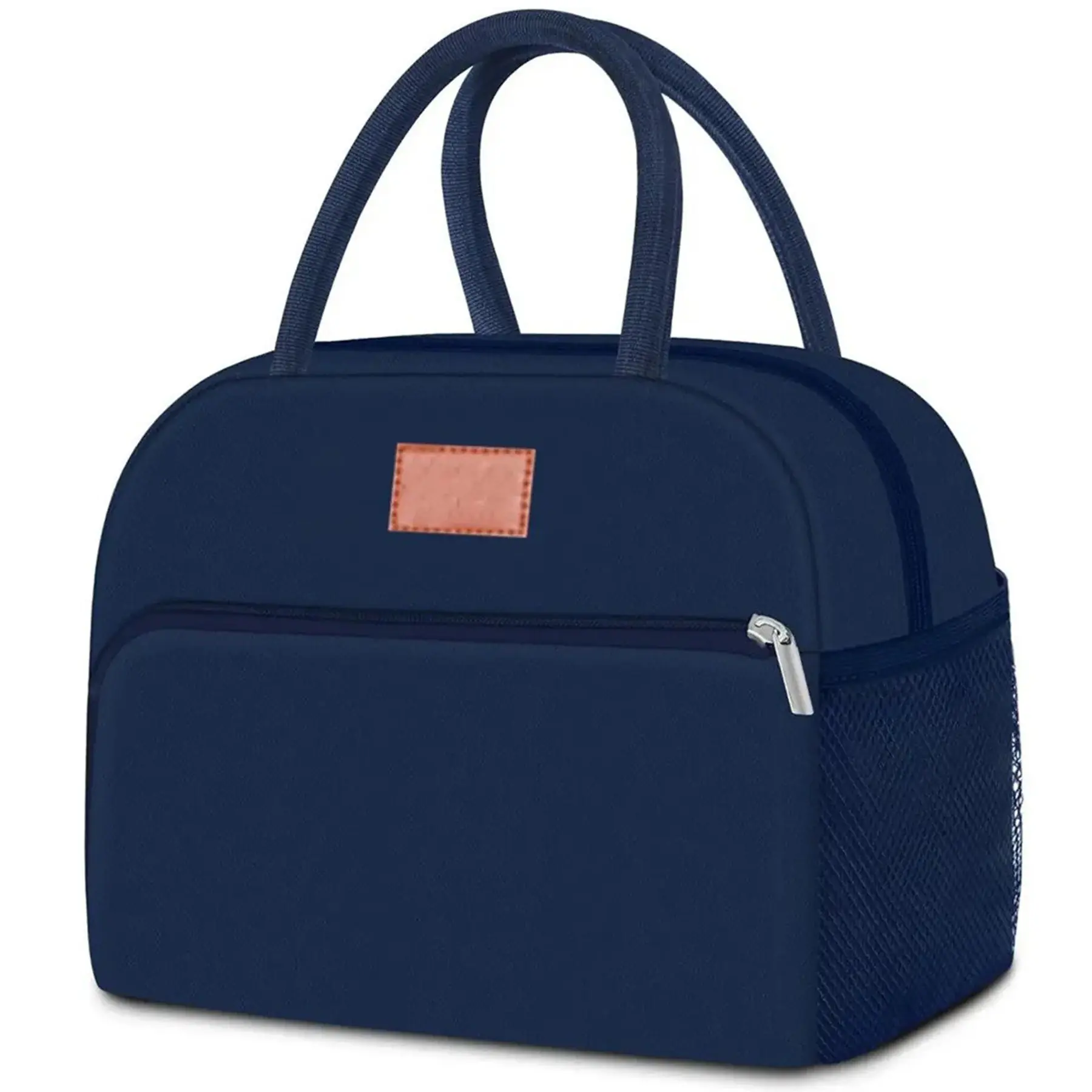 Versatile Insulated Lunch Tote Front Pocket Side Mesh