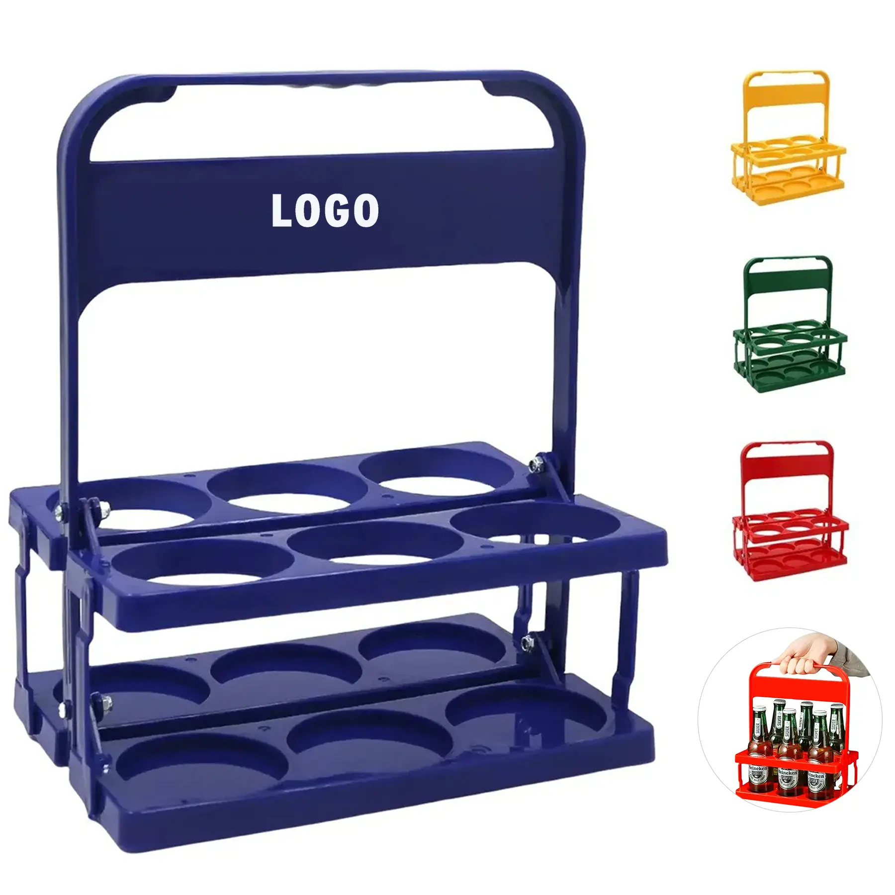 Collapsible Bottle Carrier Rack Sports Bar Basket 2
