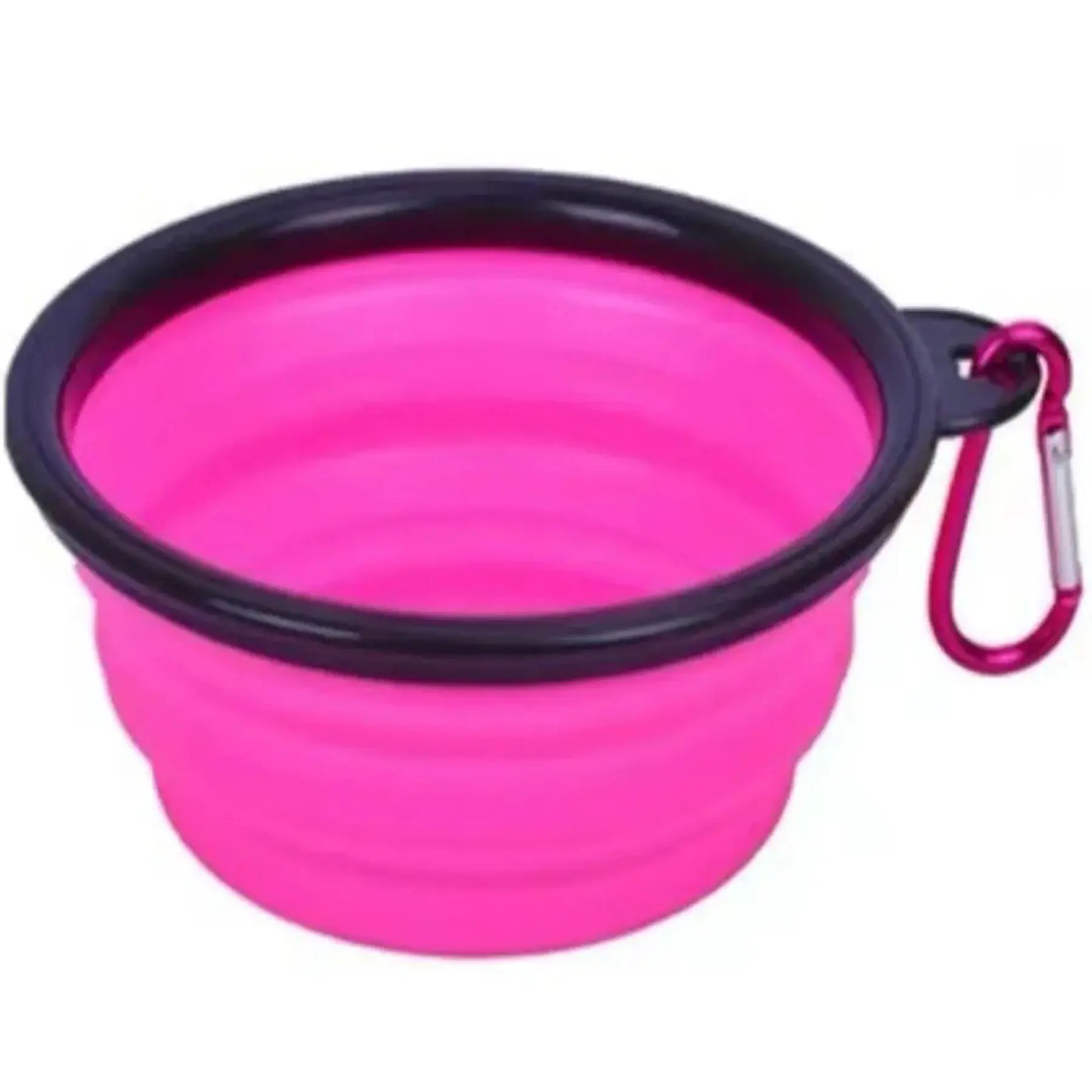 Custom Silicone Collapsible Pet Bowls Portable Outdoor Feeding Dish