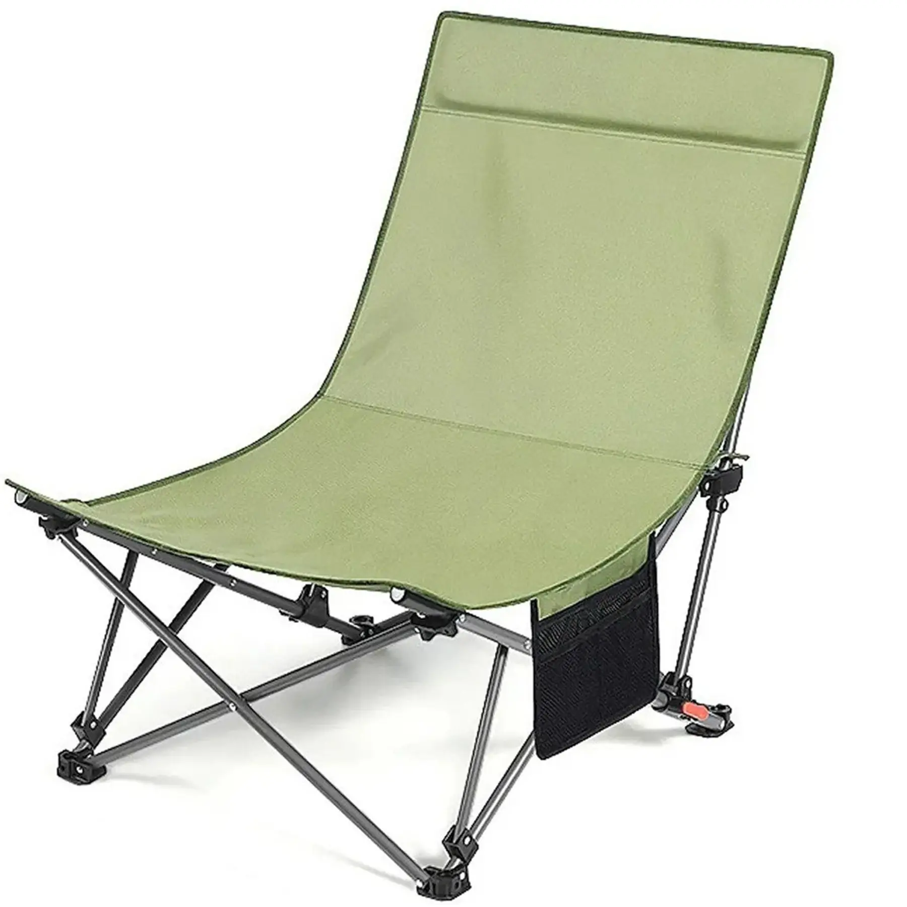 Foldable Outdoor Recliner Chair Camping Lounge Portable Adjustable Seat
