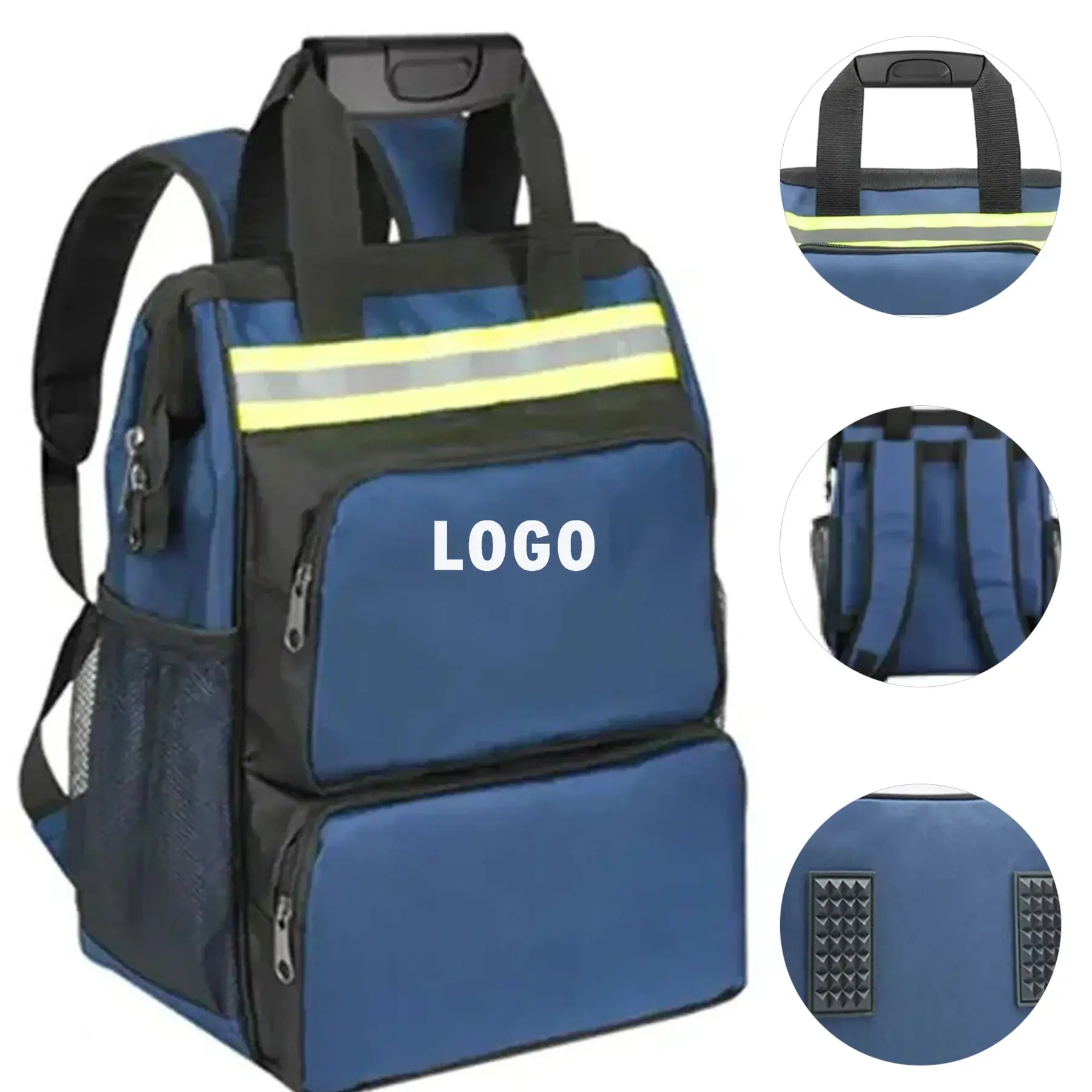 Versatile Electrician Carpenter Tool Backpack Multi Pocket Organizer 2