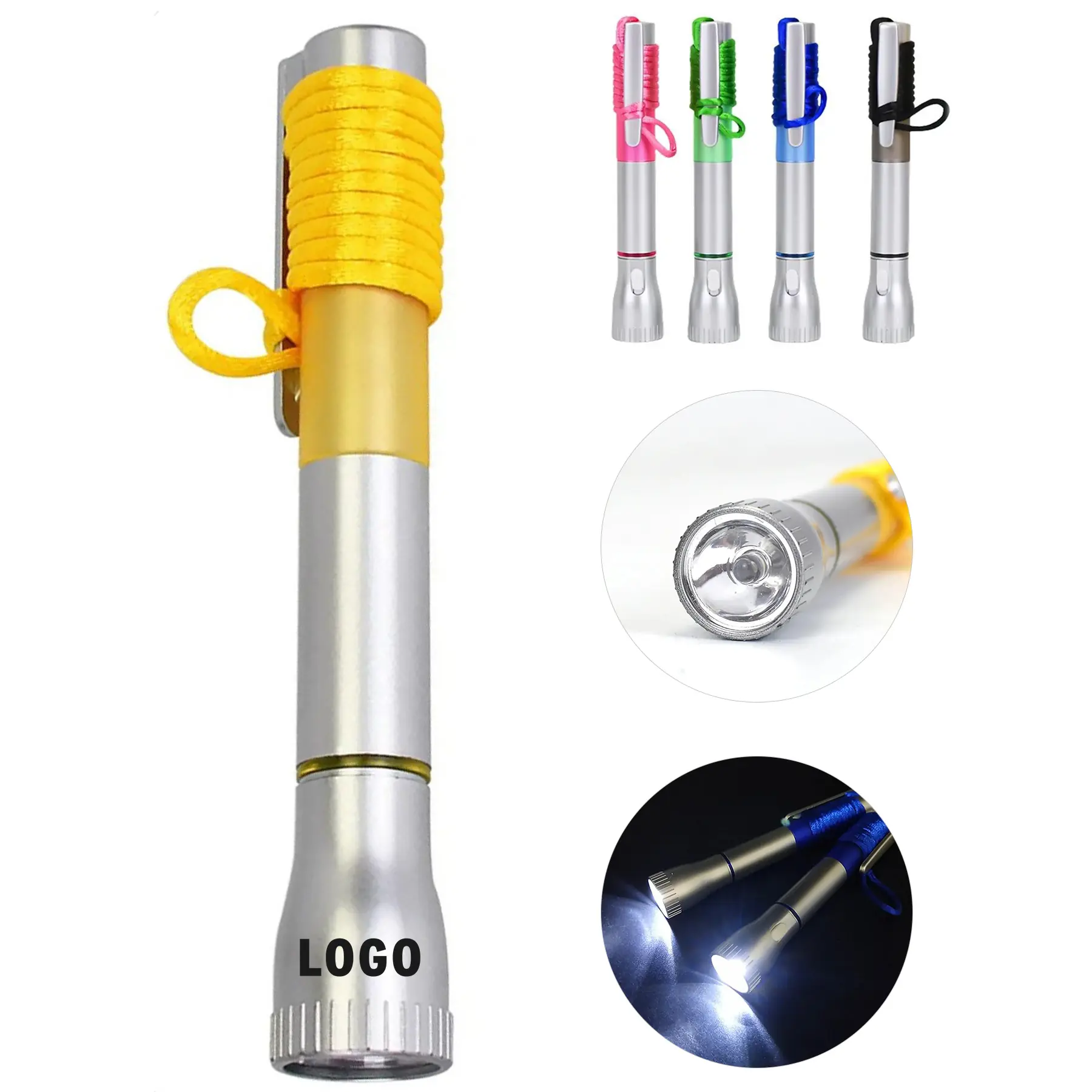Personalized LED Pen Flashlight Necklace 2
