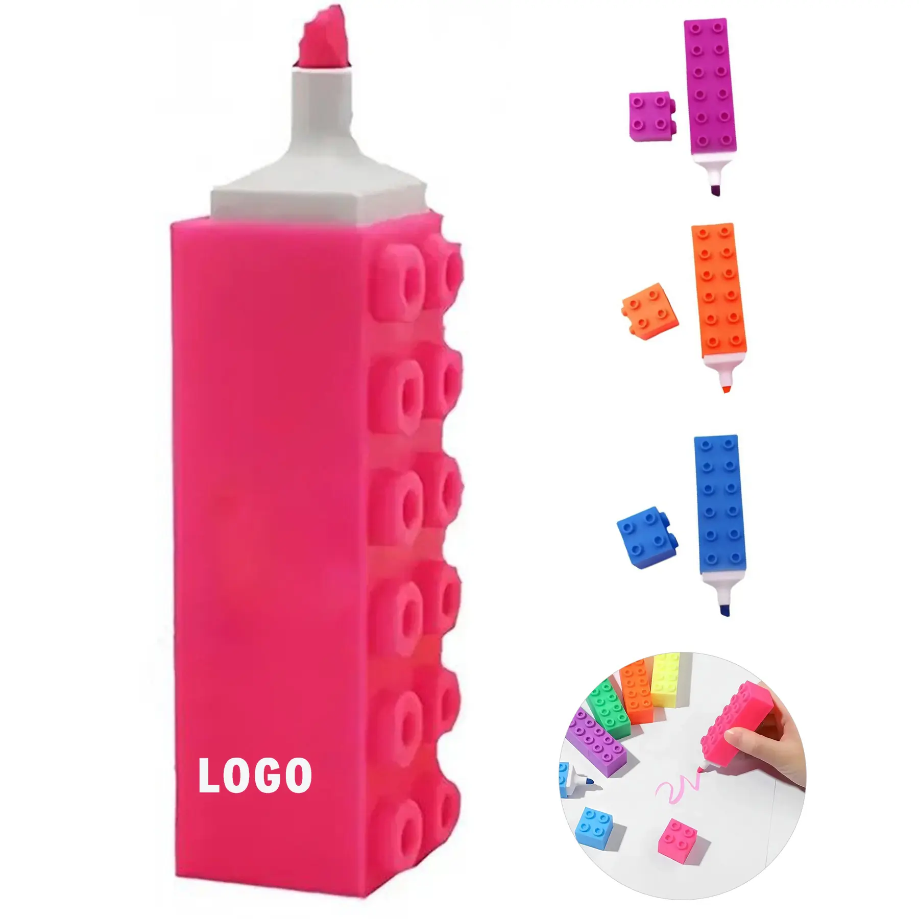Customizable Stackable Building Block Highlighters 2