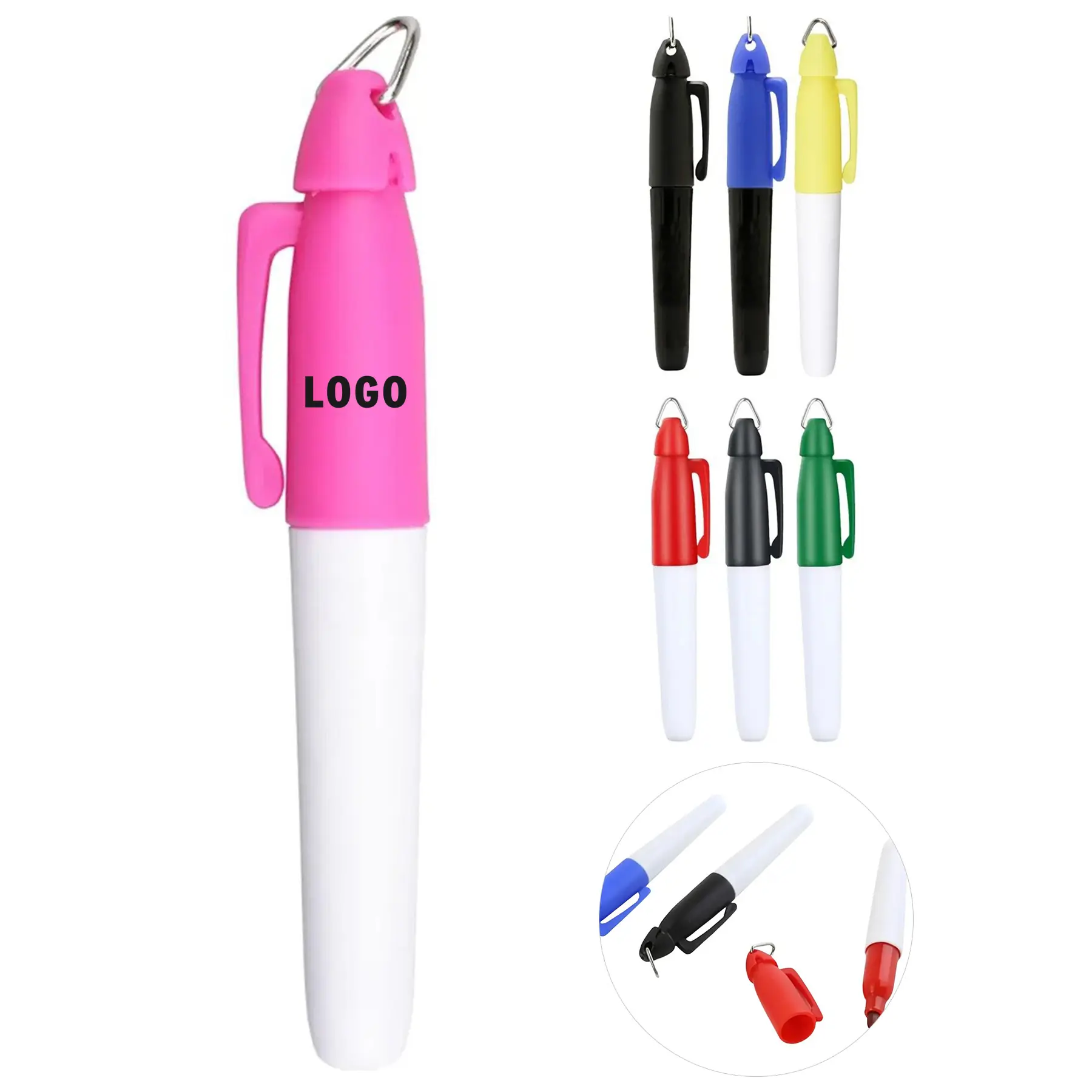 Vibrant Golf Ball Marker Pens Set Writable Multicolor Highlighters 2
