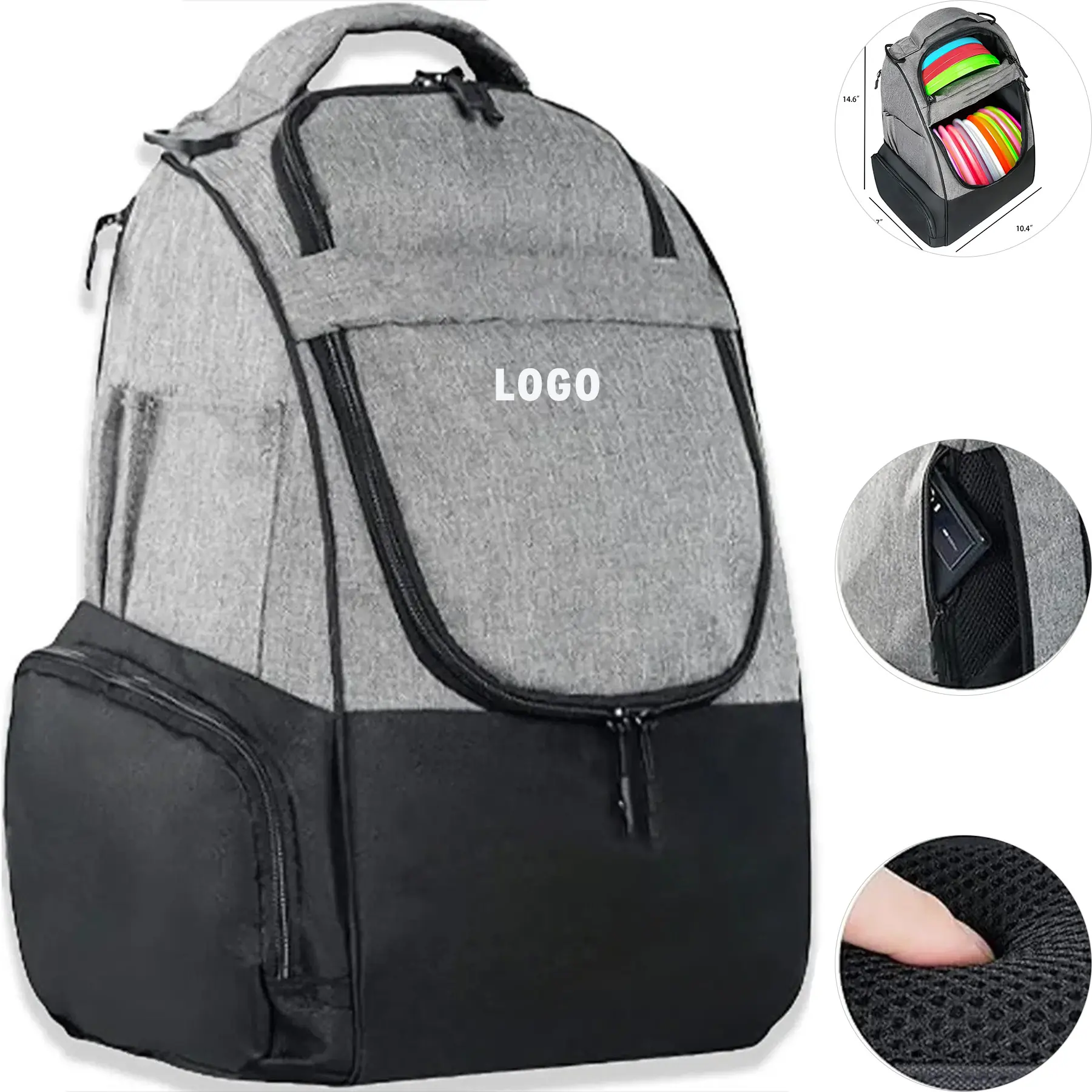 Disc Golf Backpack Extra Storage Tournament Ready 2