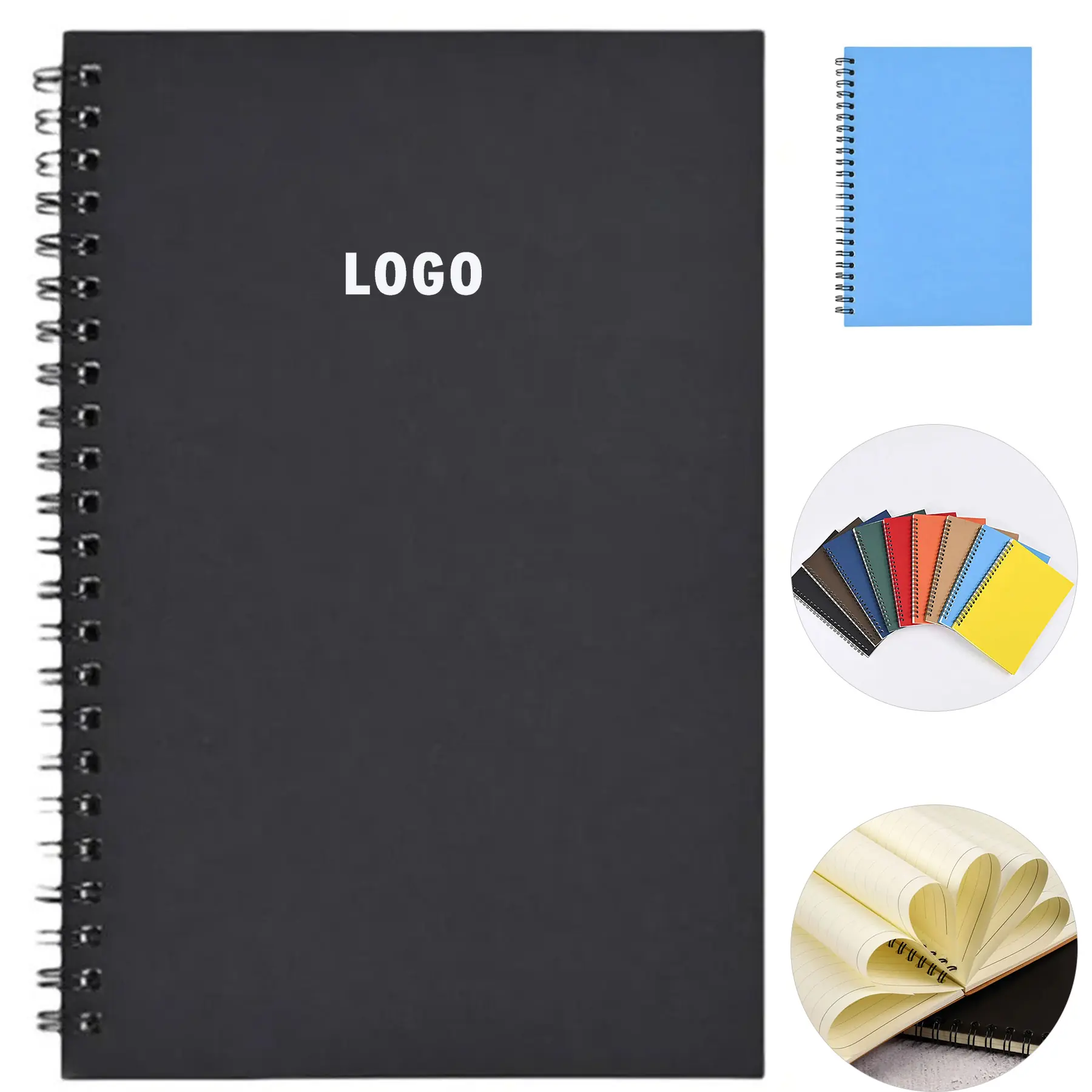 Custom Kraft Paper Spiral Notebook Business Journal 2