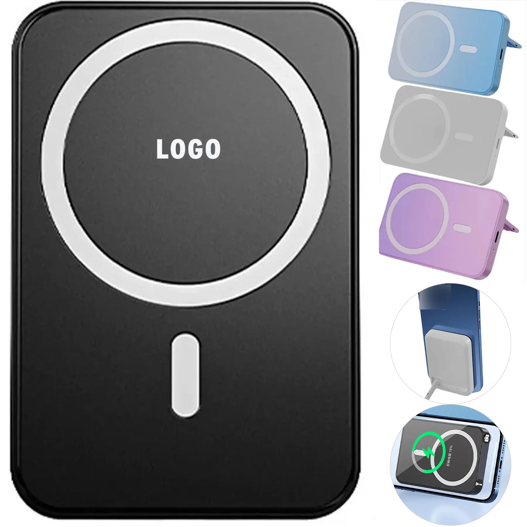 Ultra Slim Magnetic Wireless Portable Charger Power Bank 2
