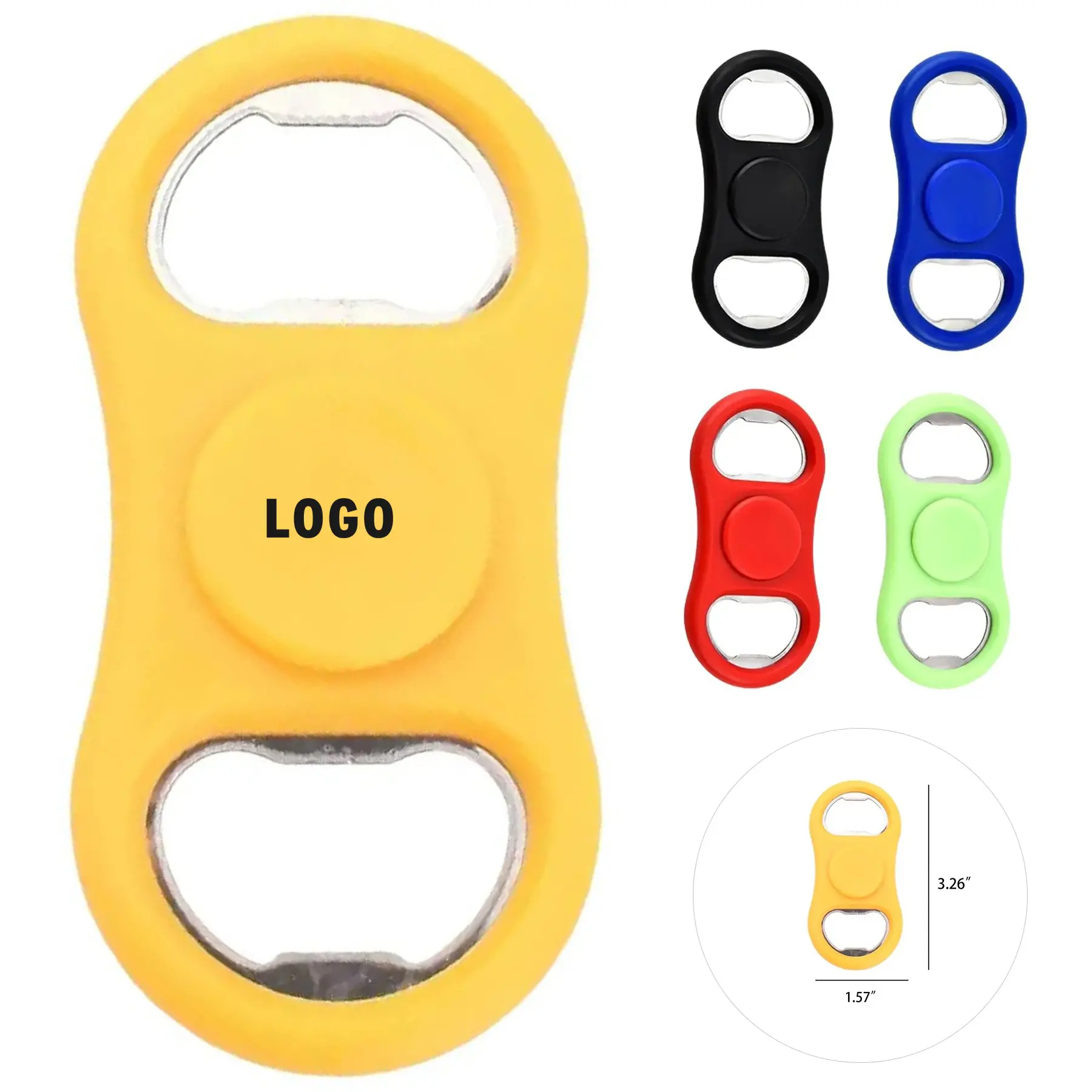 Dual Bottle Opener Fidget Spinner Stress Relief Party Tool 2